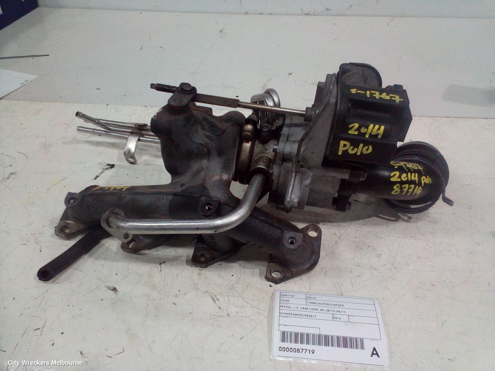 VOLKSWAGEN POLO TURBO SUPERCHARGER, PETROL, 1.2, CBZB CODE, 6R, 05/2010 - 05/2014 - Image 2