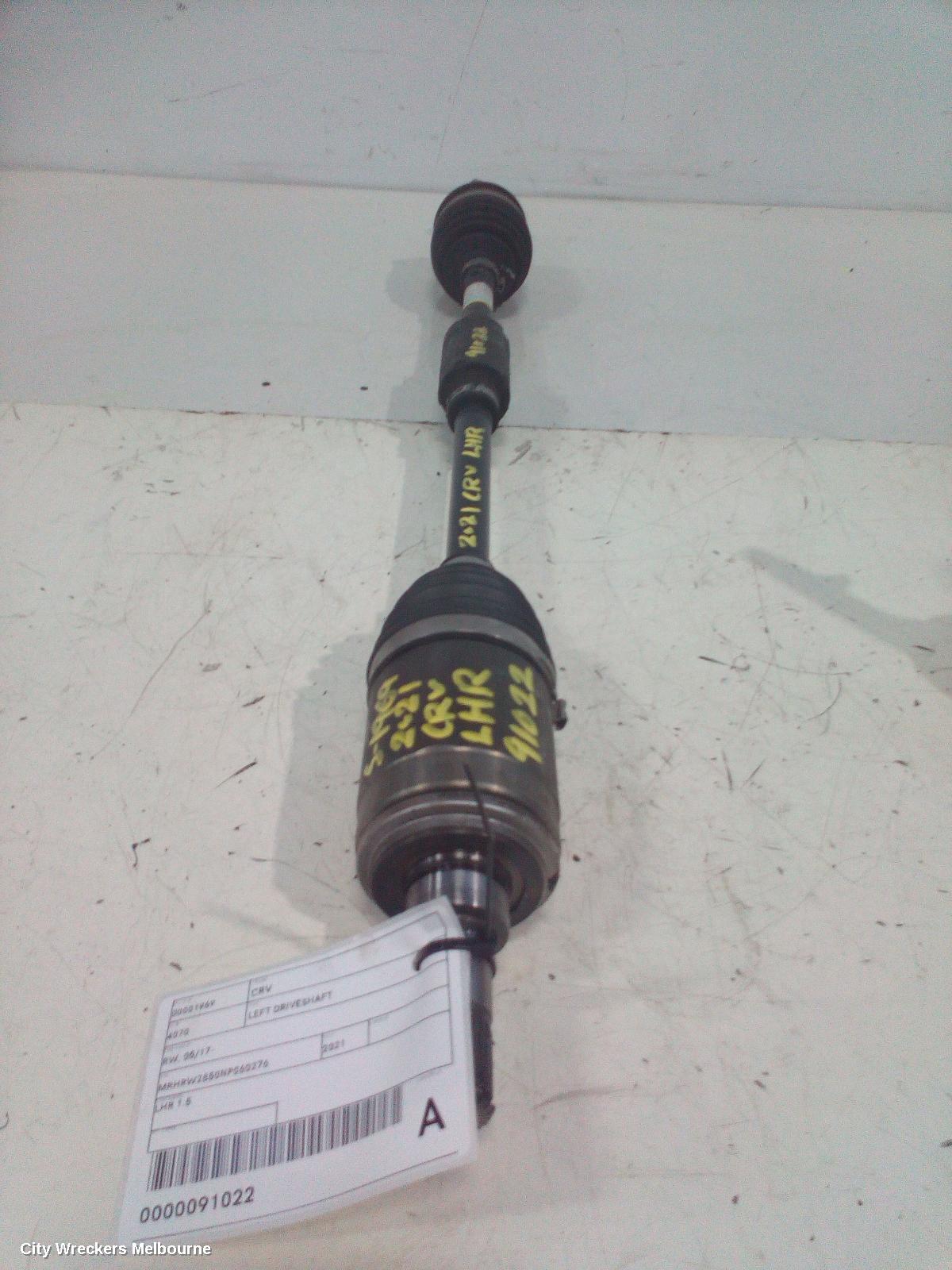 HONDA CRV LEFT DRIVESHAFT, RW, REAR, PETROL, 1.5, TURBO, 05/2017 - 08/2023 - Image 1