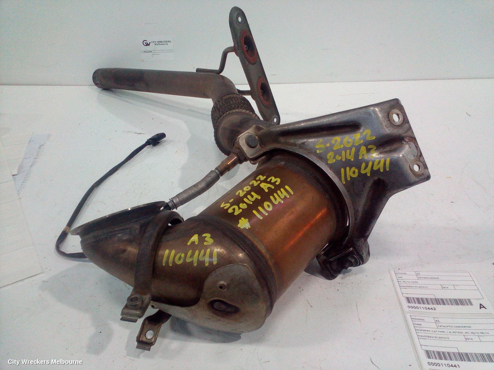 AUDI A3 CATALYTIC CONVERTER, DOWNPIPE-CAT TYPE, 1.8, PETROL, 8V, 05/2013 - 05/2016 - Image 1