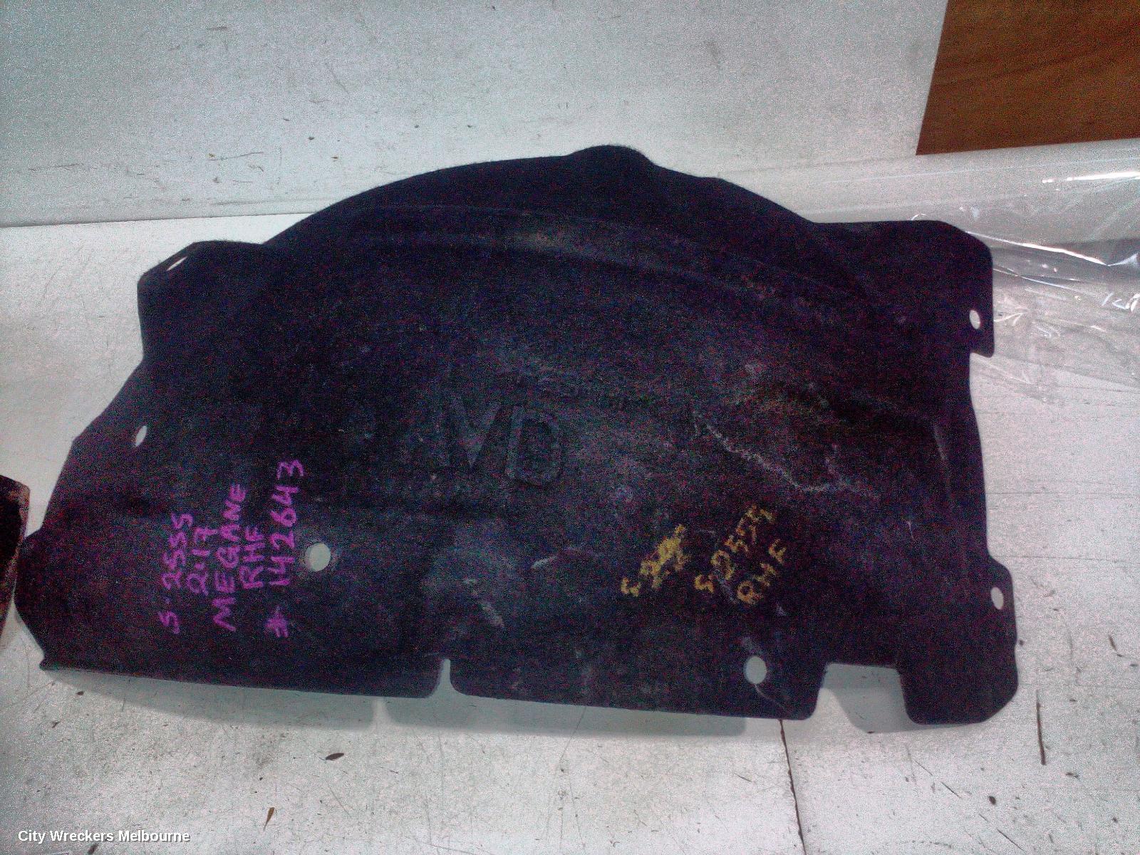 RENAULT MEGANE RIGHT GUARD LINER, FRONT, BFB/LFF/KFB, HATCH/SEDAN/WAGON, 06/2016 - 02/2020 - Image 2