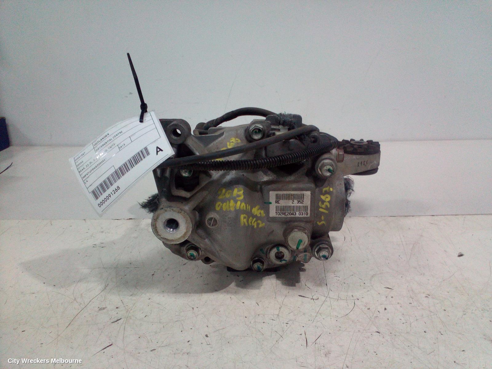 MITSUBISHI OUTLANDER DIFFERENTIAL CENTRE, REAR, ZJ-ZL, 2.352 RATIO, 10/2012 ONWARDS - Image 3