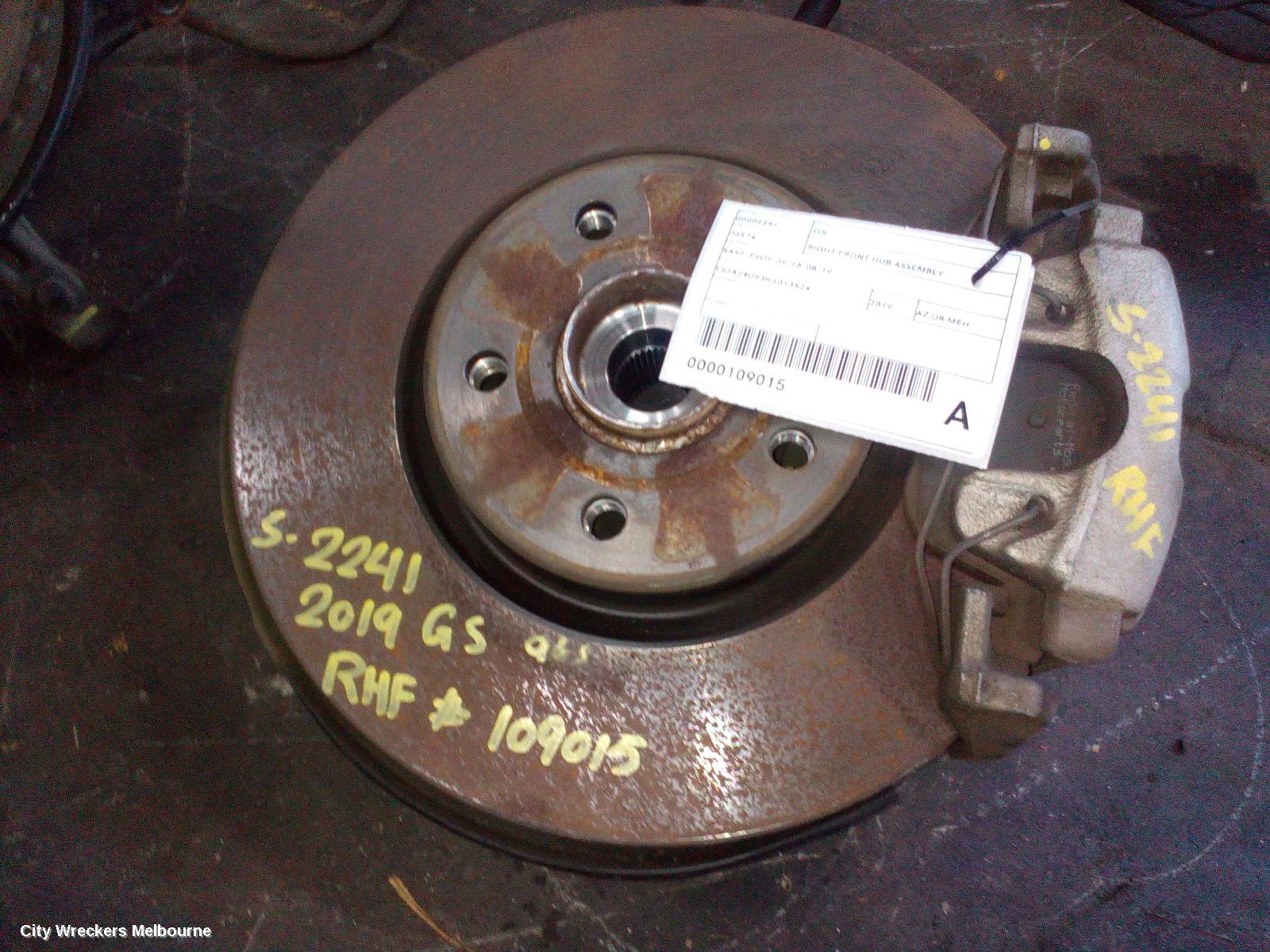 MG GS RIGHT FRONT HUB ASSEMBLY, SAS2, FWD, 09/2016 - 08/2019 - Image 2
