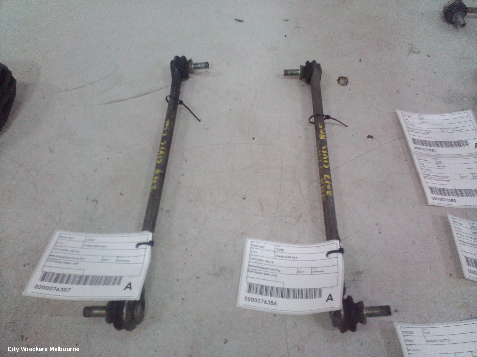 HONDA CIVIC STABILISER BAR, 10TH GEN, 05/2016 - 08/2021 - Image 2