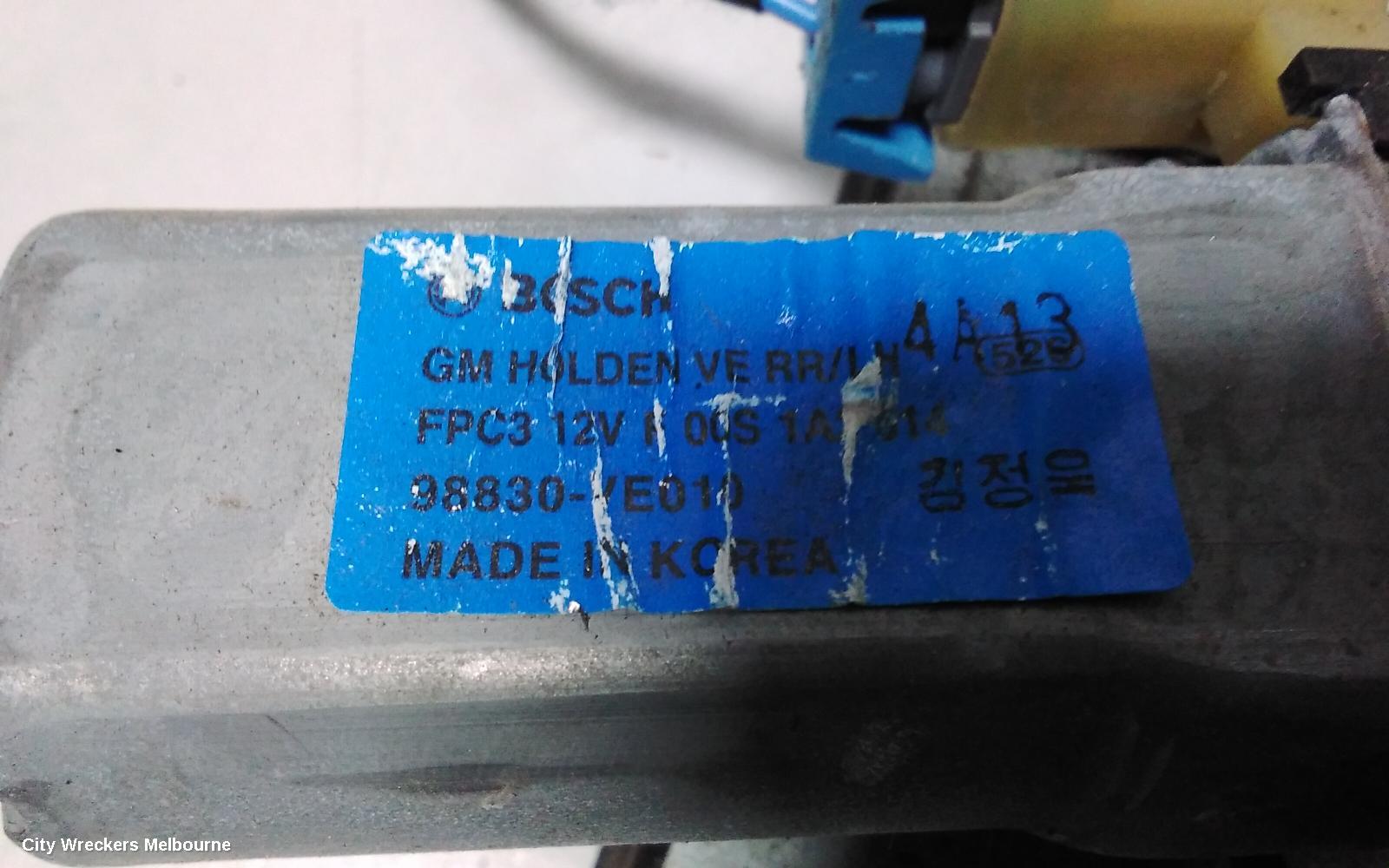 HOLDEN COMMODORE LEFT REAR WND REG/MOTOR, VE-VF, WAGON, 08/2006 - 12/2017 - Image 3