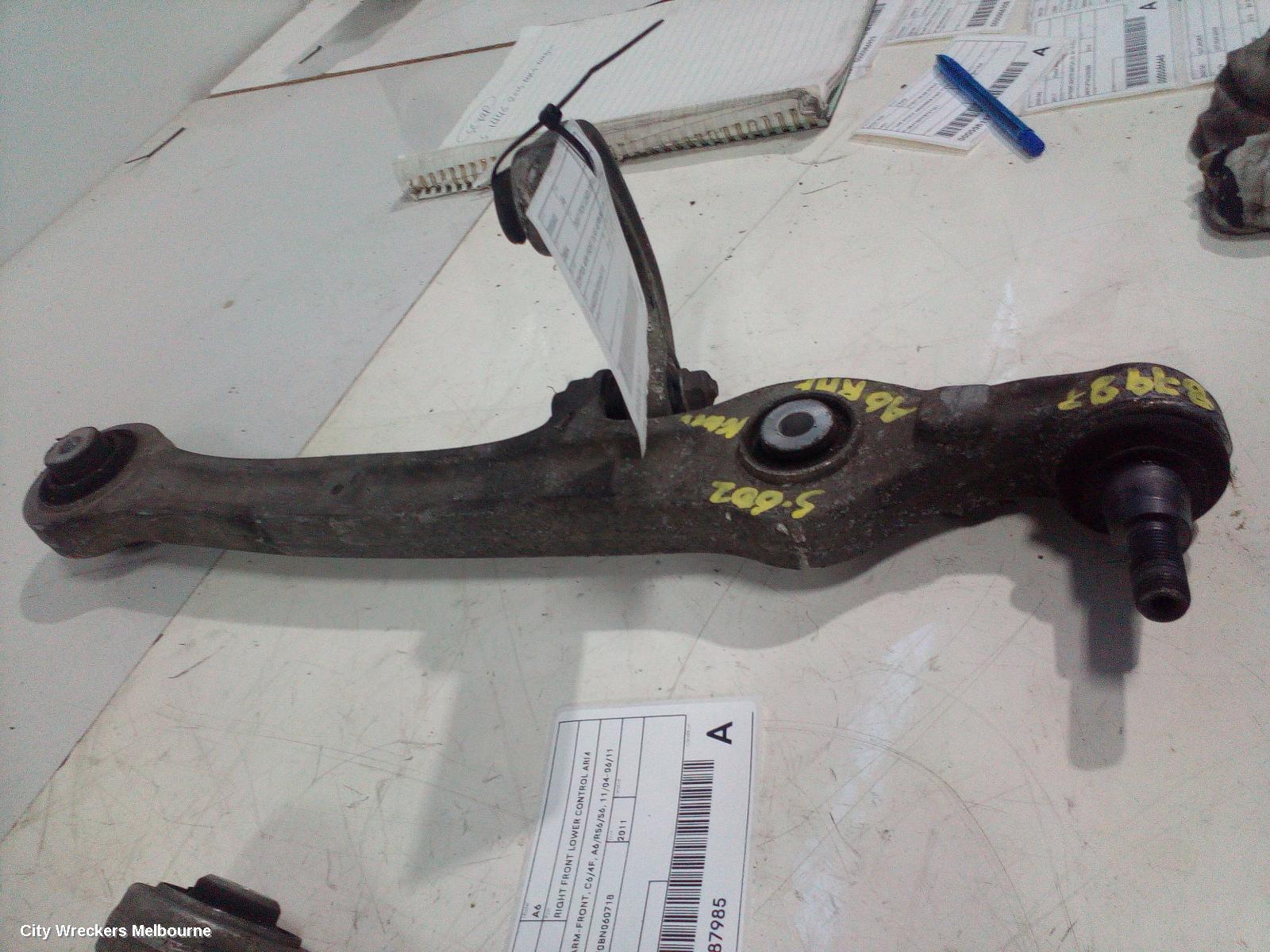 AUDI A6 RIGHT FRONT LOWER CONTROL ARM, CONTROL ARM-FRONT, C6/4F, A6/RS6/S6, 11/2004 - 06/2011 - Image 2
