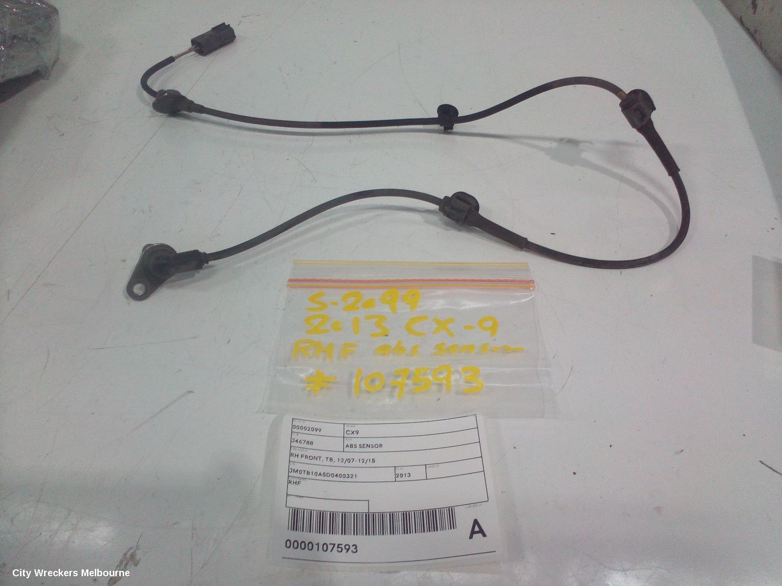 MAZDA CX9 ABS SENSOR, RH FRONT, TB, 12/2007 - 12/2015 - Image 1