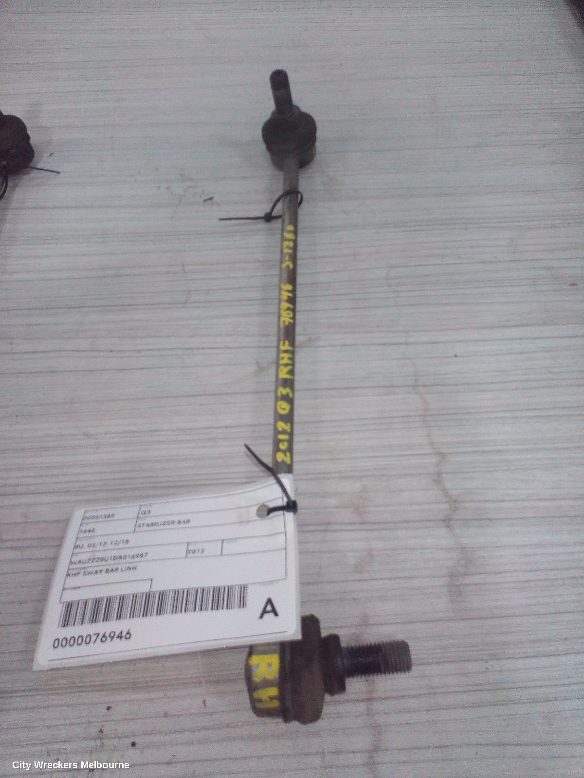 AUDI Q3 STABILISER BAR, 8U, 03/2012 - 12/2018 - Image 1