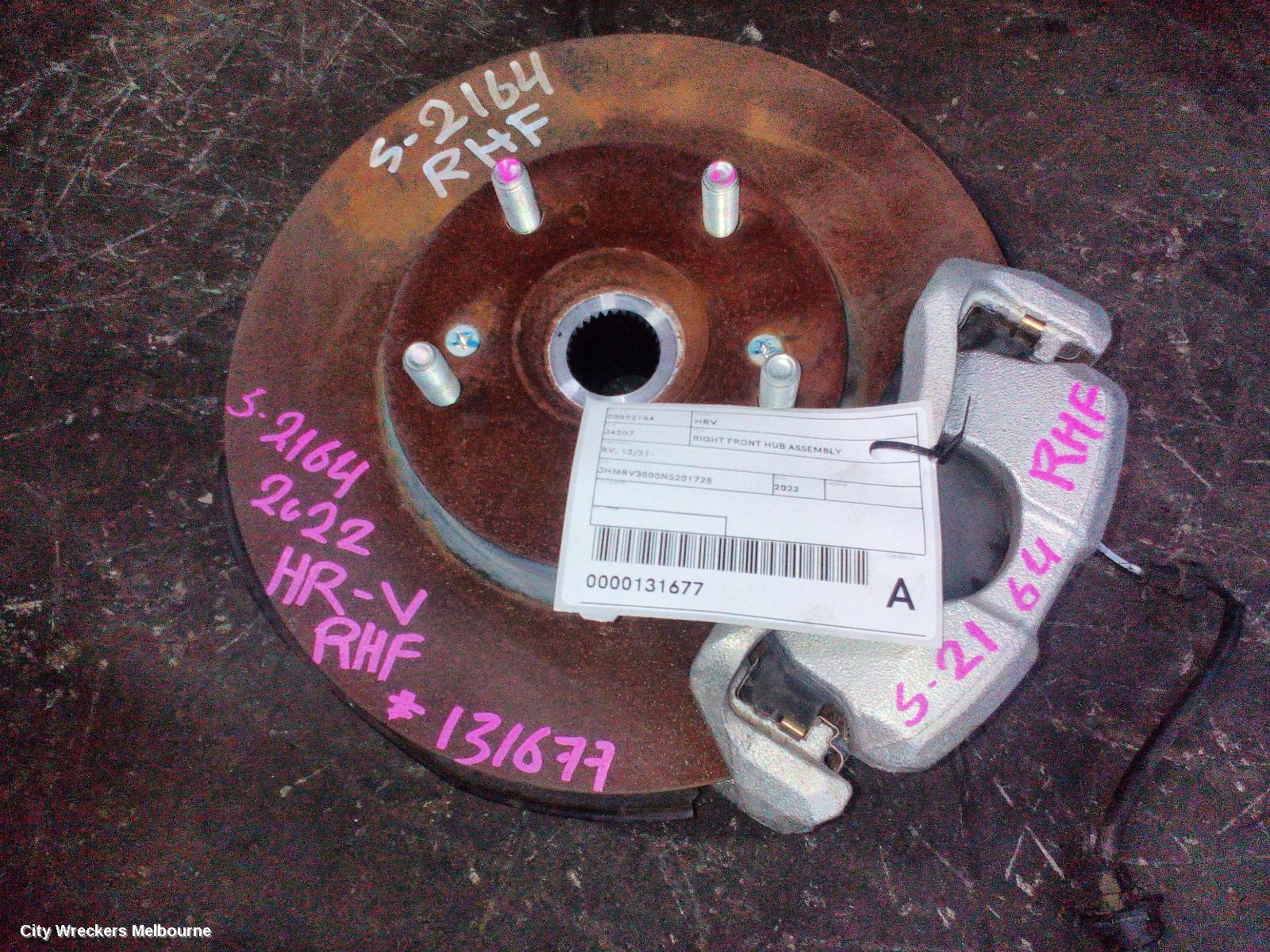 HONDA HRV RIGHT FRONT HUB ASSEMBLY, RV, 12/2021 ONWARDS - Image 2
