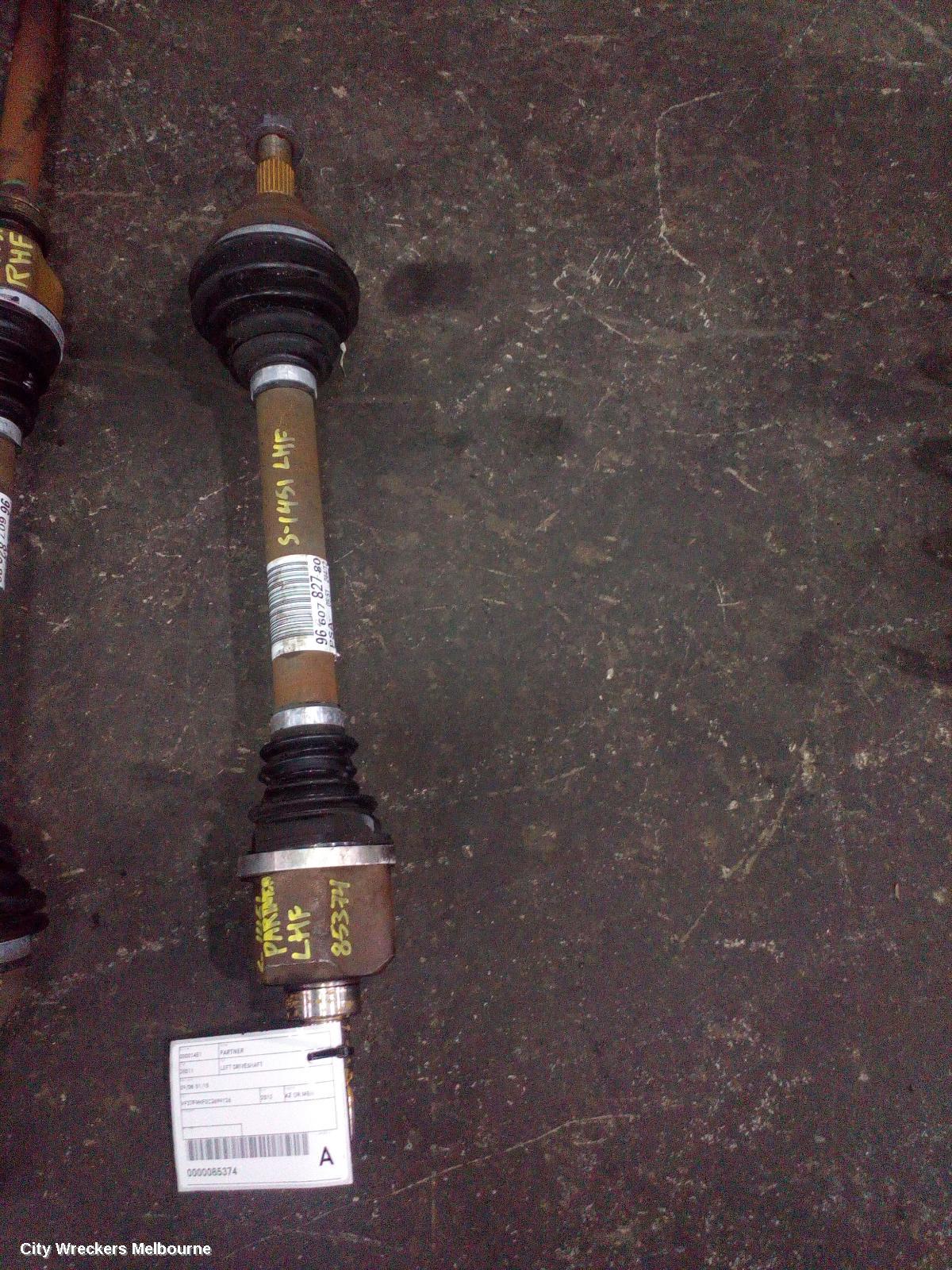 PEUGEOT PARTNER LEFT DRIVESHAFT, 09/2008 - 01/2015 - Image 2