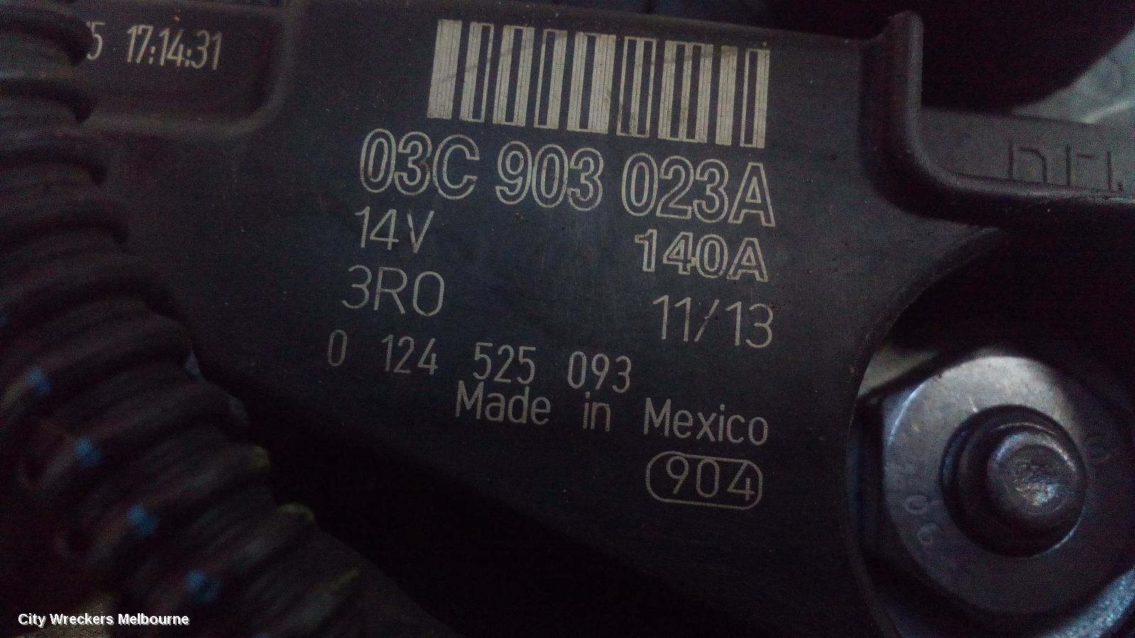 VOLKSWAGEN JETTA ALTERNATOR, PETROL, 1.4, BOSCH P/N 03C903023A, 1B, 02/2011 - 12/2017 - Image 2
