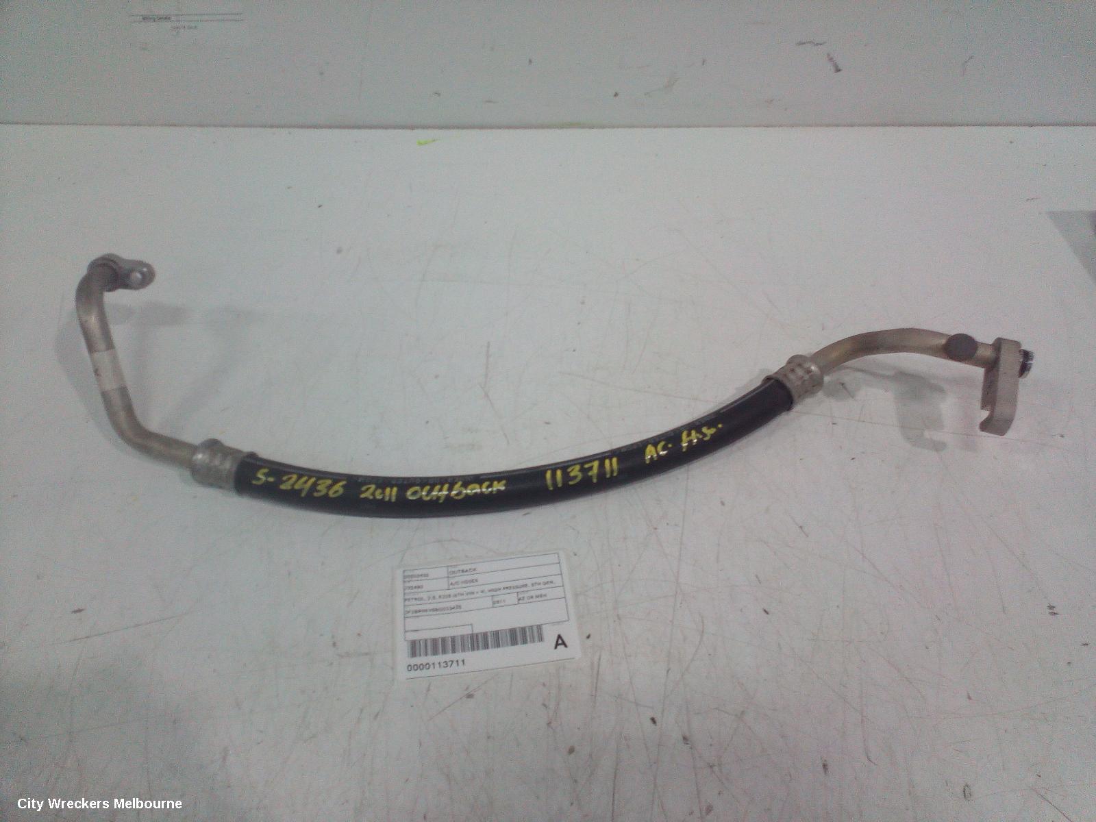 SUBARU OUTBACK A/C HOSES, PETROL, 2.5, EJ25 (6TH VIN = 9), HIGH PRESSURE, 5TH GEN, 05/2009 - 09/2012 - Image 1