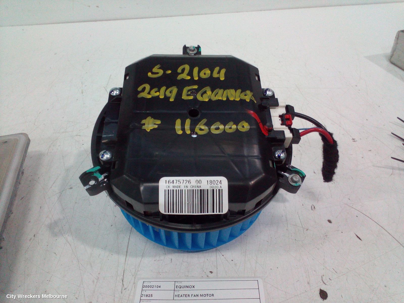 HOLDEN EQUINOX HEATER FAN MOTOR, EQ, 09/2017 - 12/2020 - Image 1