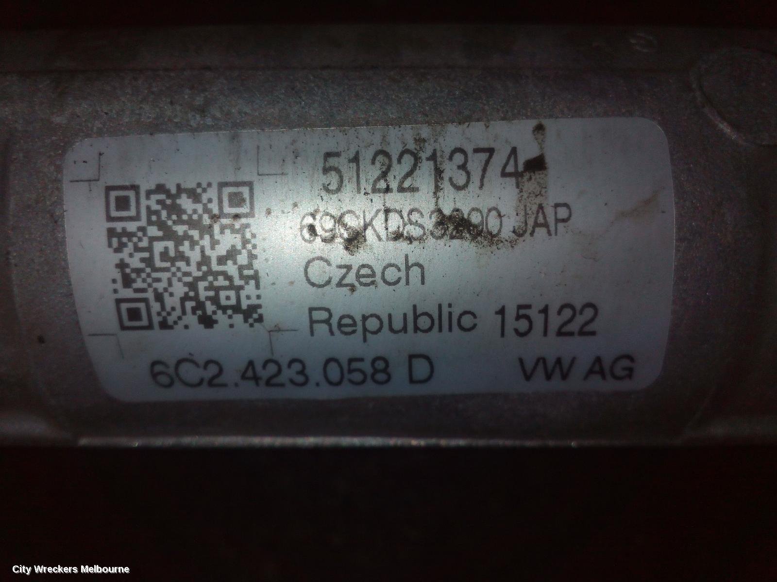 VOLKSWAGEN POLO STEERING BOX/RACK, 6R, 05/2014 - 09/2017 - Image 3
