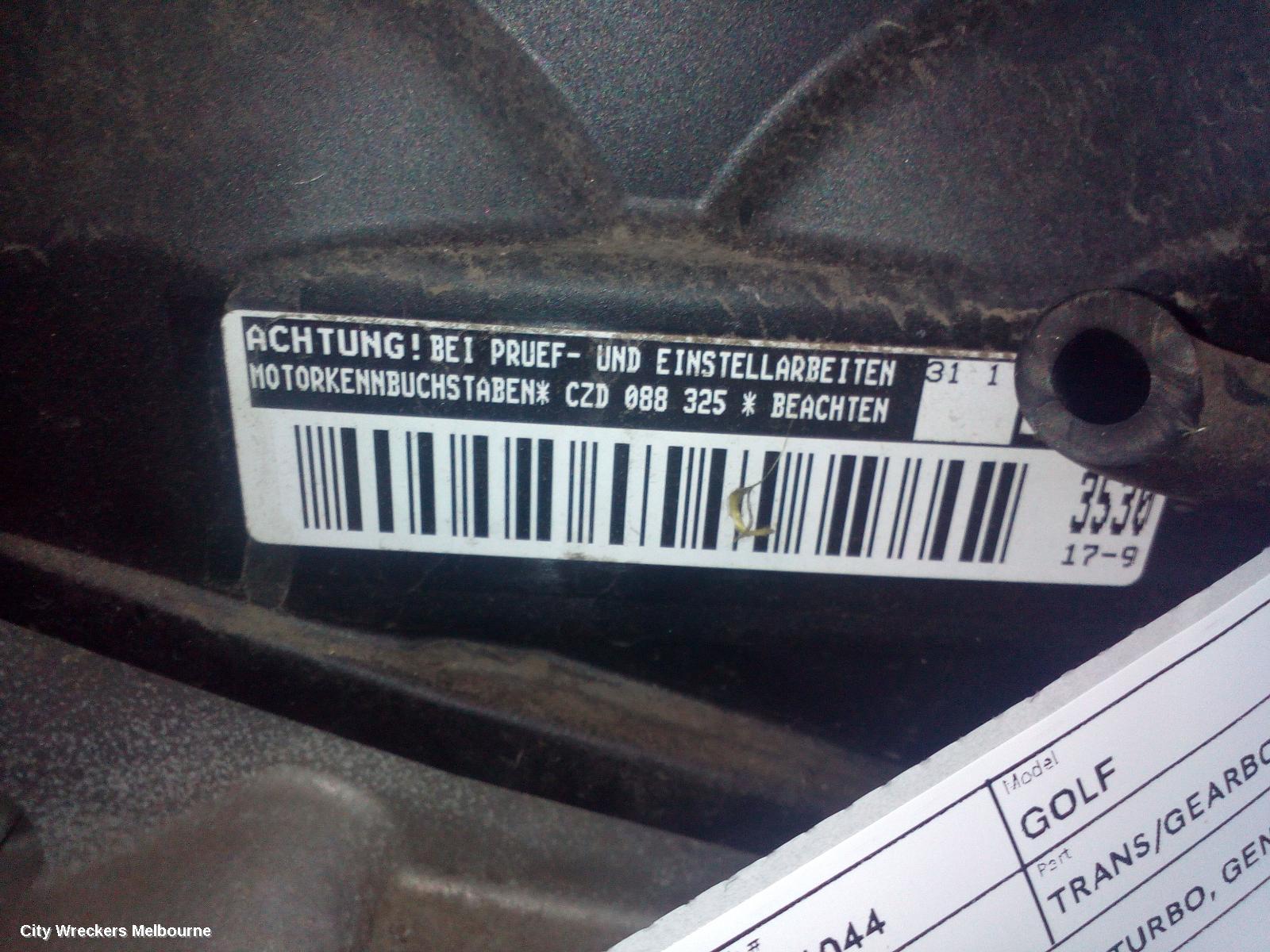 VOLKSWAGEN GOLF ENGINE, PETROL, 1.4, TURBO, GEN 7, CZDA CODE, 07/2015 - 08/2020 - Image 1