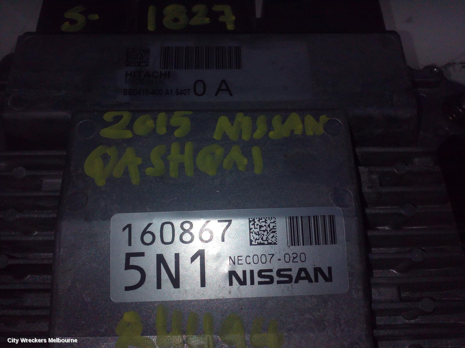 NISSAN QASHQAI ECU, ENGINE ECU, 2.0, PETROL, ECU ONLY, MR20, J11, 06/2014 ONWARDS - Image 1
