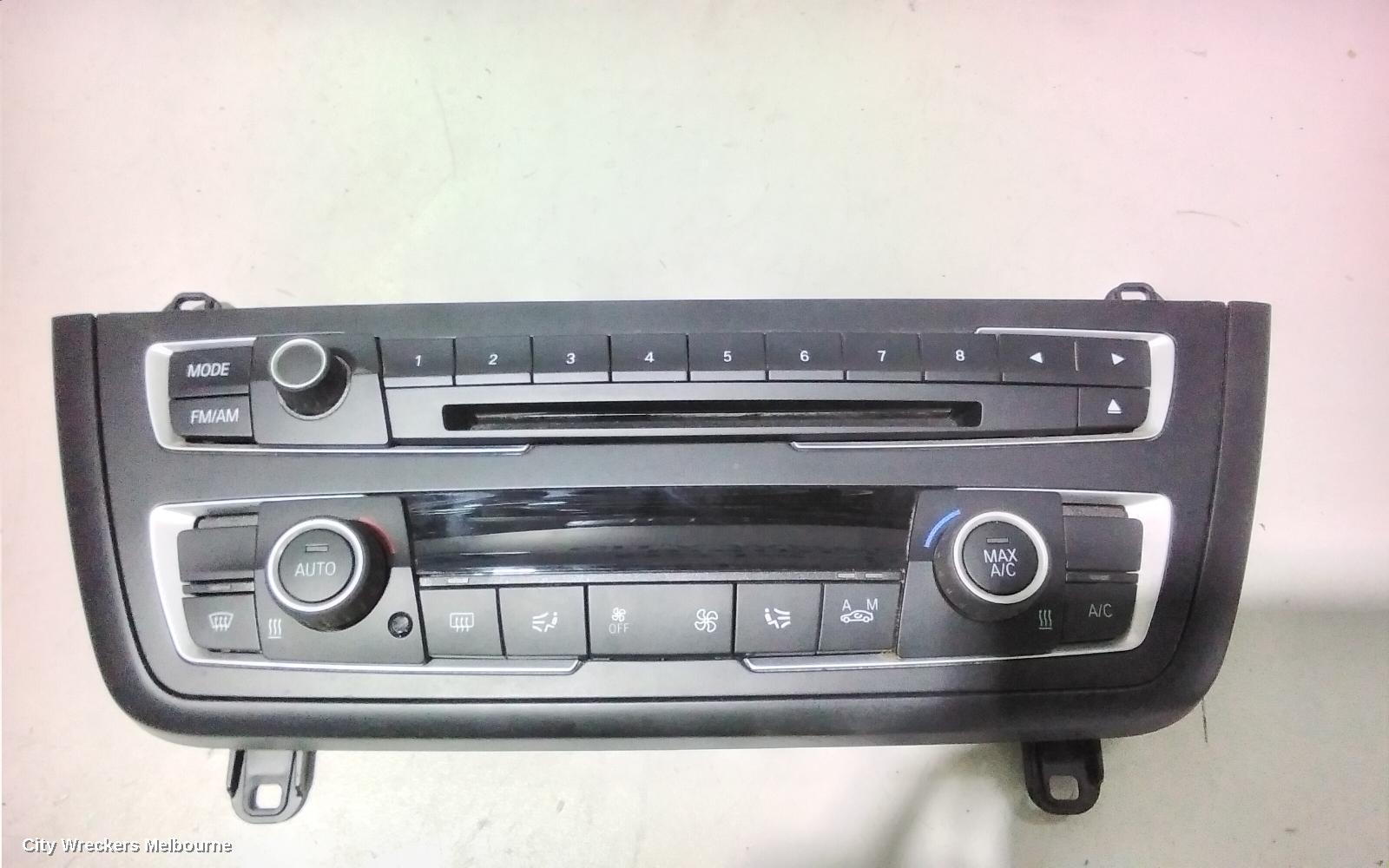BMW 3 SERIES HEATER/AC CONTROLS, F30/F31/F34, BLACK TRIM, NON HEATED SEATS TYPE, 11/2011 - 06/2015 - Image 2