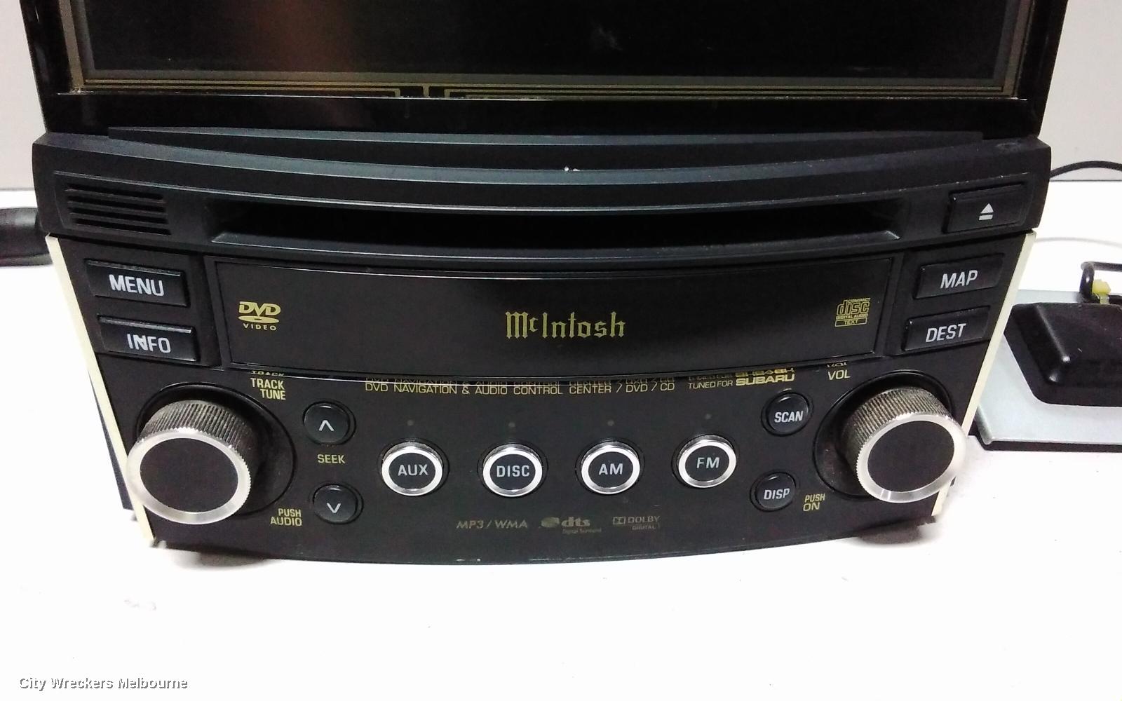 SUBARU LIBERTY RADIO/CD/DVD/SAT/TV, DVD/SAT NAV, 5TH GEN, MCINTOSH, HEAD UNIT ONLY, 07/2009 - 11/2014 - Image 3