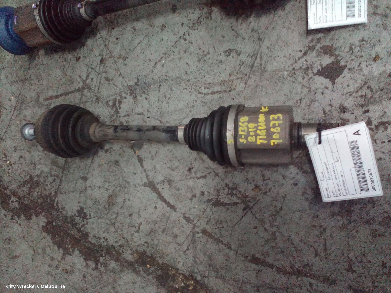 VOLKSWAGEN TIGUAN LEFT DRIVESHAFT, FRONT, AWD, 162TSI, 5NA, 06/2016 ONWARDS - Image 1