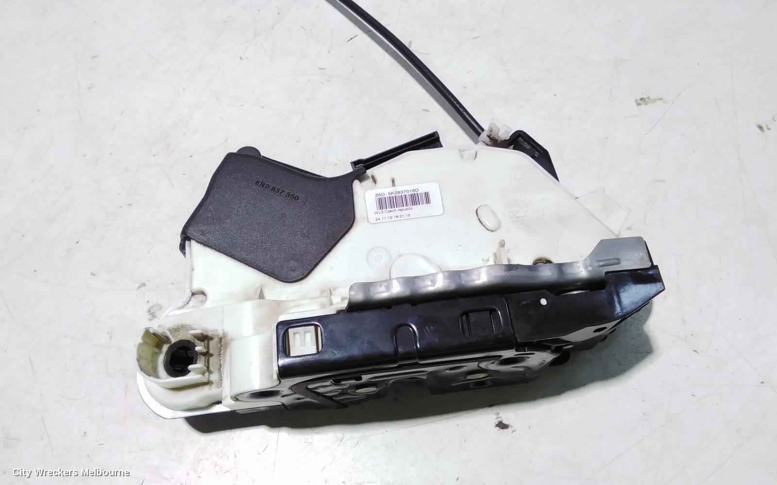 VOLKSWAGEN POLO DOOR/BOOT/GATE LOCK, RIGHT FRONT DOOR LOCK, 6R, P/N 5K2837016D, 05/2010 - 09/2017 - Image 2