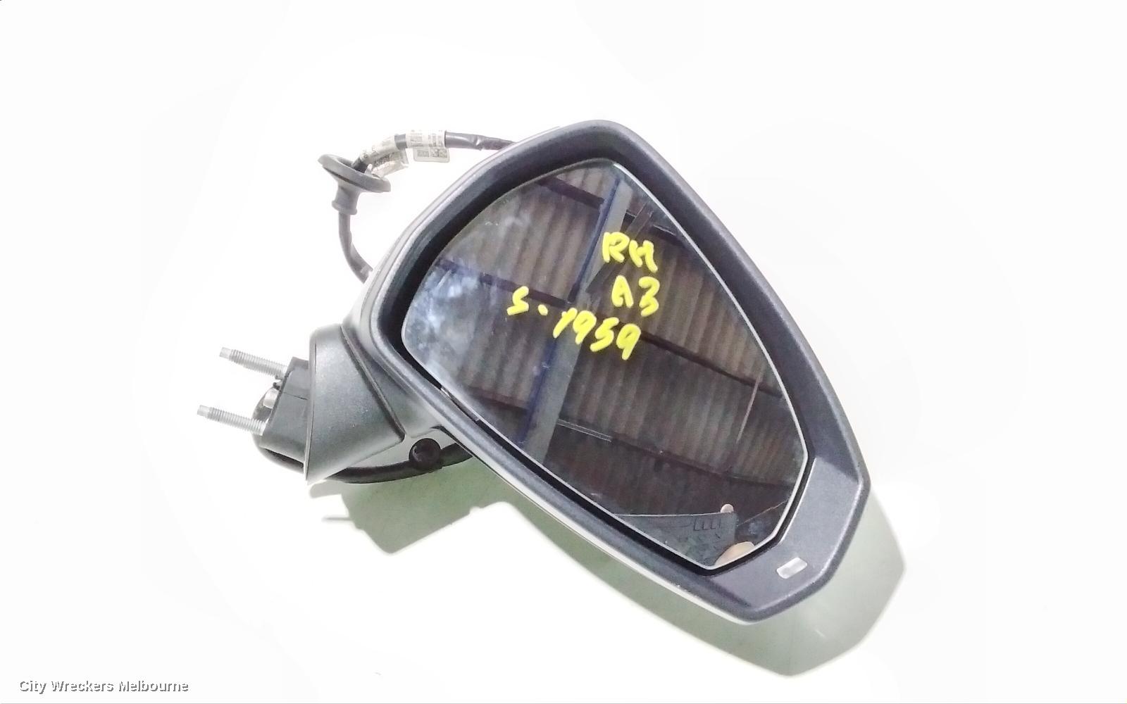 AUDI A3 RIGHT DOOR MIRROR, 8V, A3, SEDAN, POWER FOLD, NON LANE CHANGE ASSIST TYPE (6XK/7Y0), 05/2016 - 10/2020 - Image 3