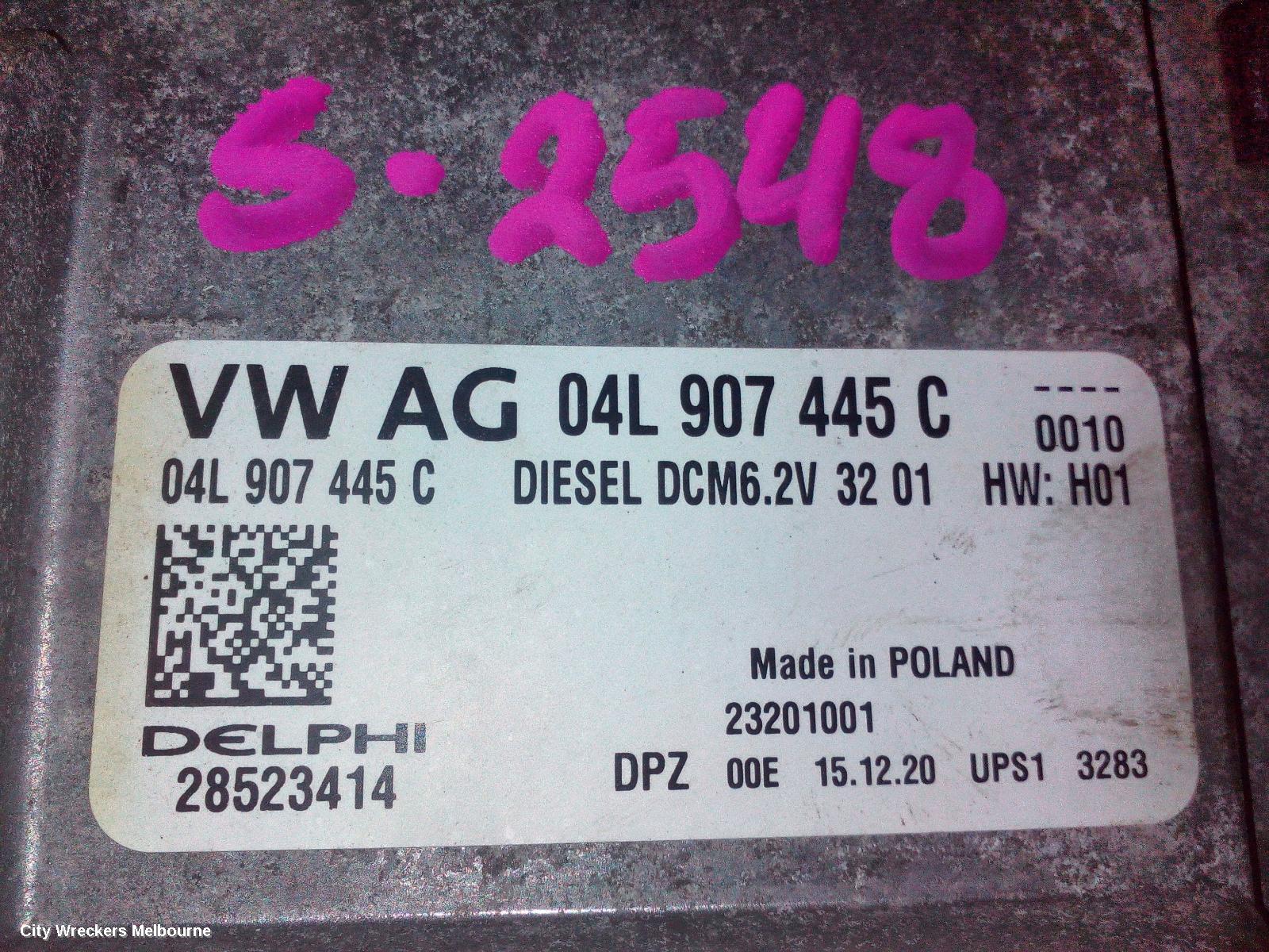 VOLKSWAGEN CRAFTER ECU, ENGINE ECU, 2.0, DIESEL, DAVA CODE, ECU ONLY, SY1, 08/2017 ONWARDS - Image 3