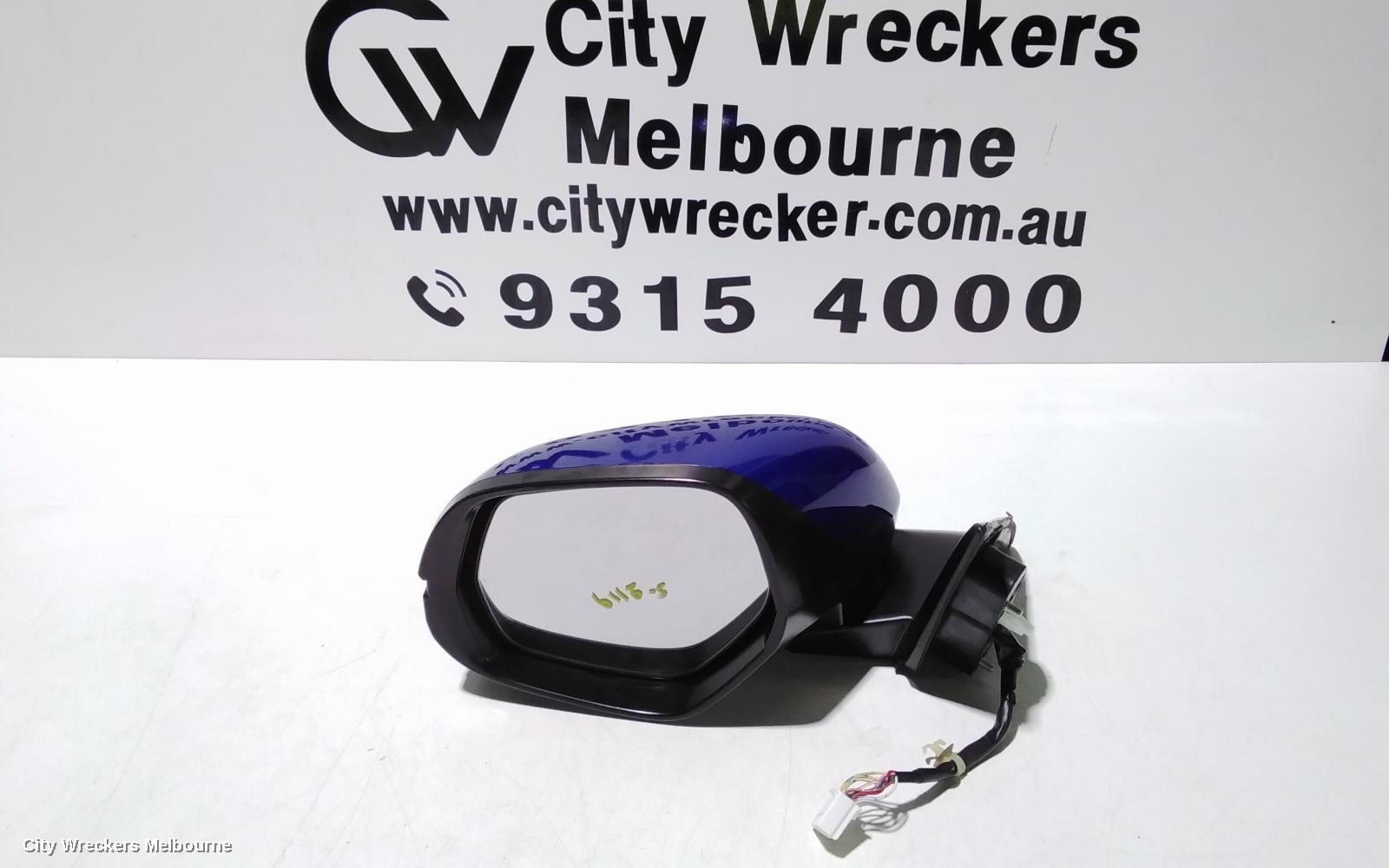 HONDA HRV LEFT DOOR MIRROR, RU5, VTI-S, COLOUR CODED, MANUAL FOLD, W/ CAMERA TYPE, 07/2018 - 10/2021 - Image 2