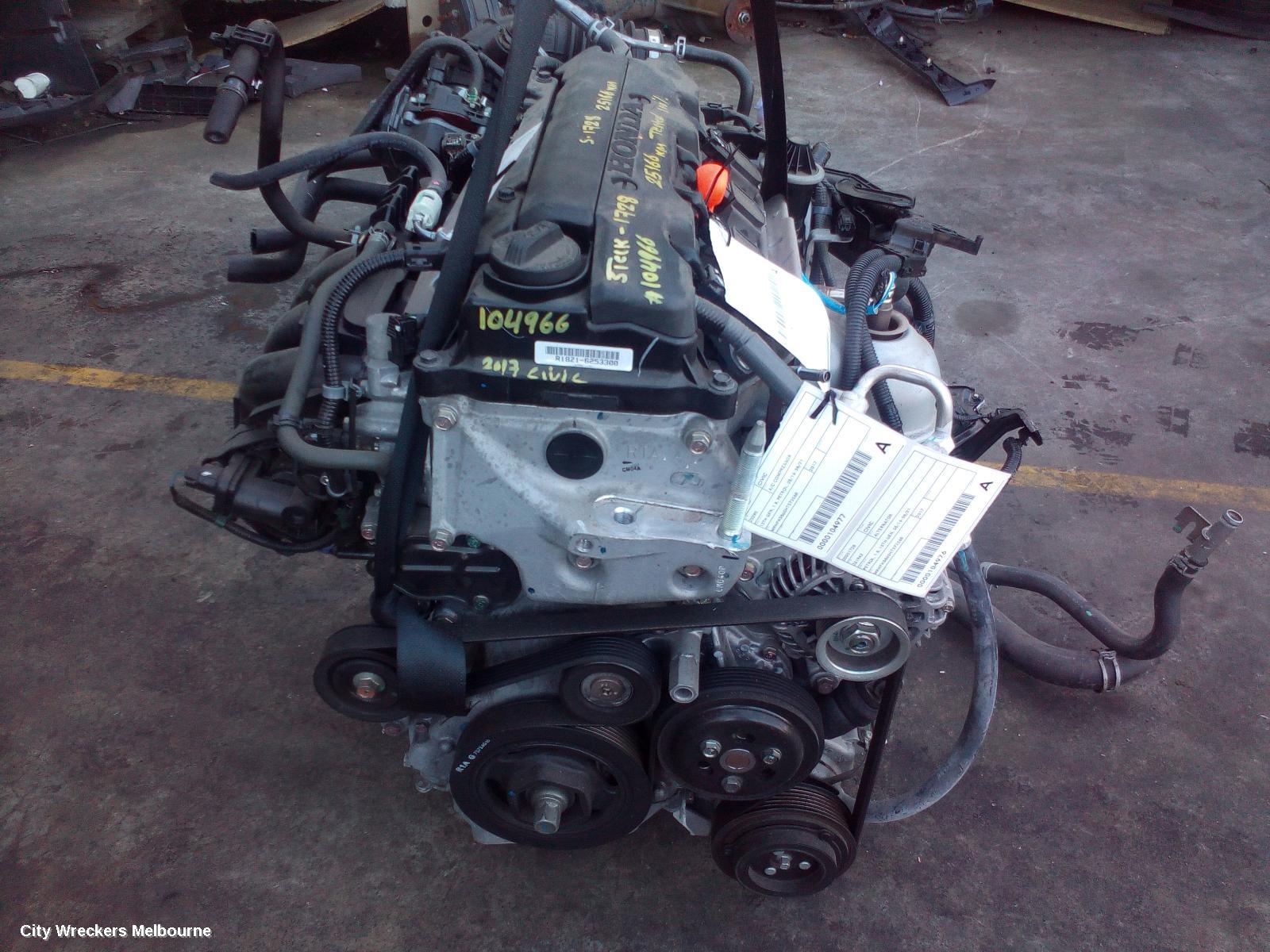 HONDA CIVIC ENGINE, PETROL, 1.8, 10TH GEN, 05/2016 ONWARDS - Image 1
