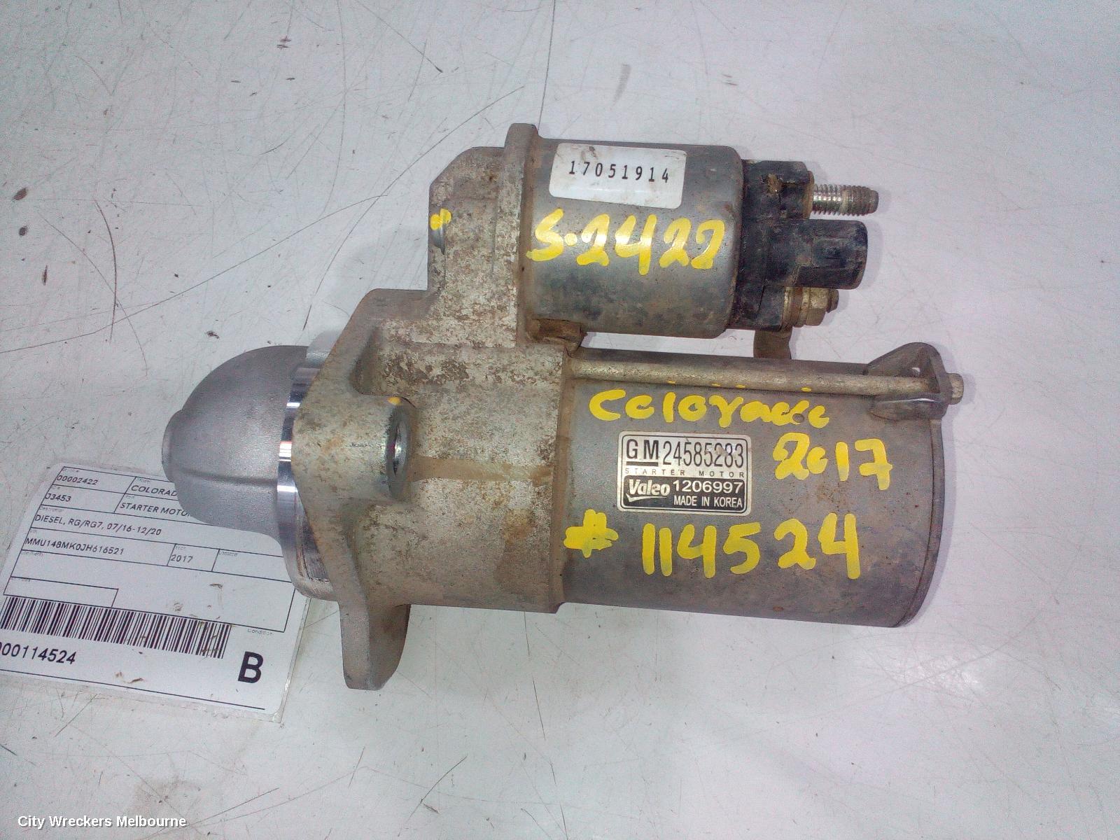 HOLDEN COLORADO STARTER, DIESEL, RG/RG7, 07/2016 - 12/2020 - Image 2