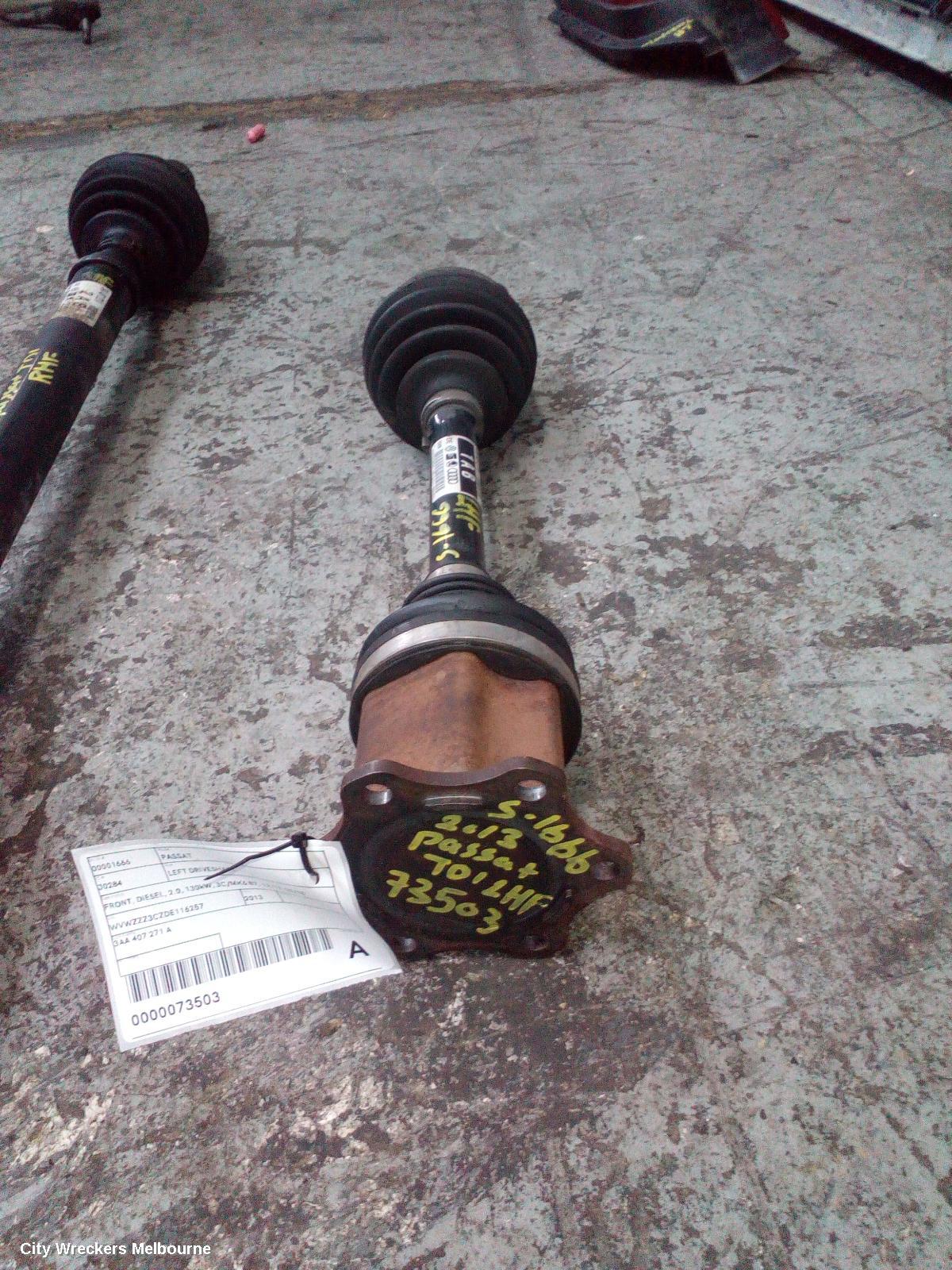 VOLKSWAGEN PASSAT LEFT DRIVESHAFT, FRONT, DIESEL, 2.0, 130KW, 3C/MK6 B7, 12/2012 - 05/2015 - Image 2