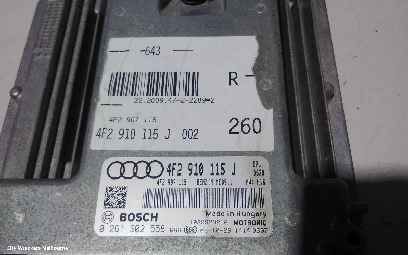 AUDI A6 ECU, ENGINE ECU, 2.0, PETROL, ECU ONLY, 4F, 09/2006 - 06/2011 - Image 3