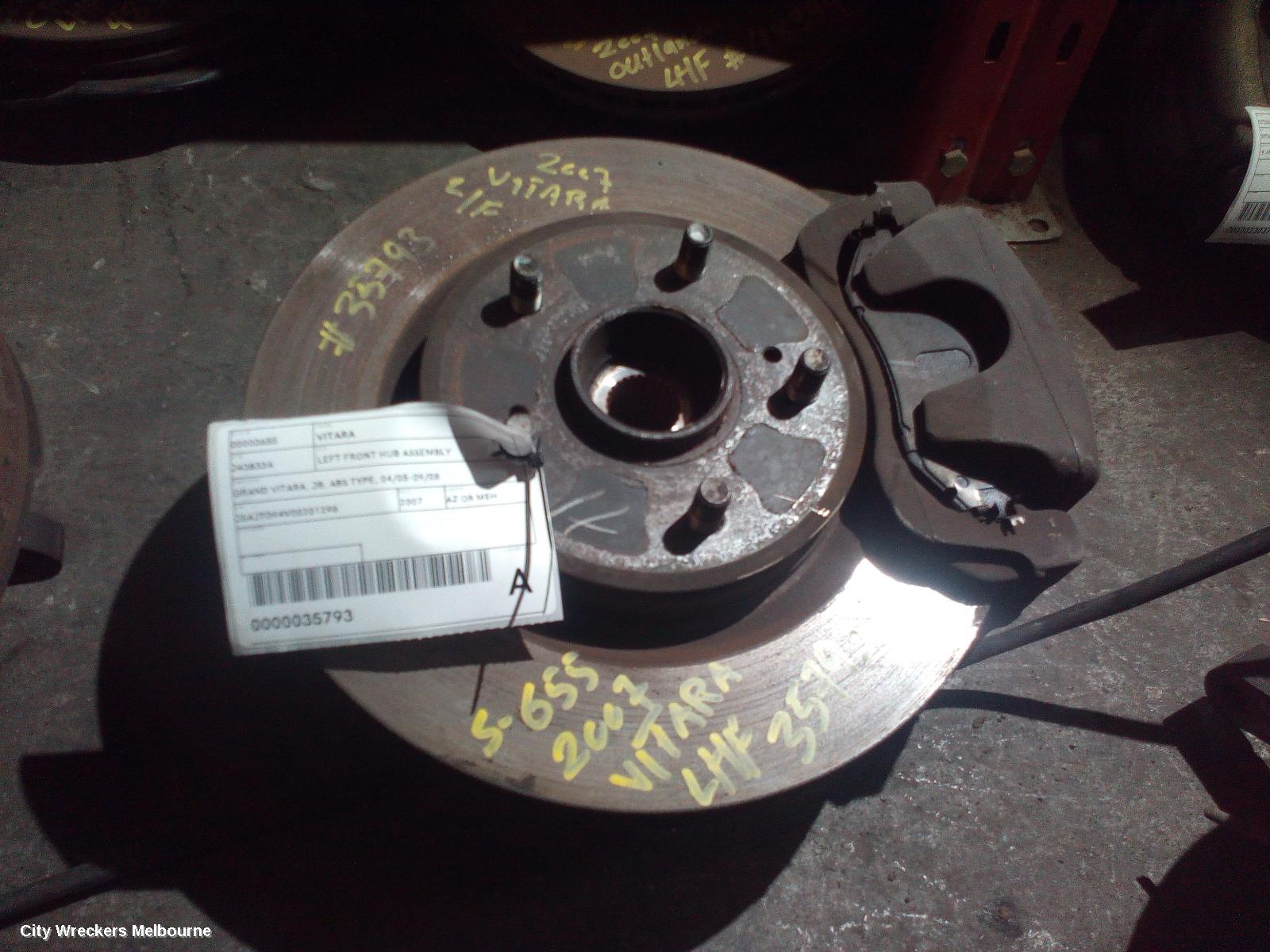 SUZUKI VITARA LEFT FRONT HUB ASSEMBLY, GRAND VITARA, JB, ABS TYPE, 04/2005 - 09/2008 - Image 1