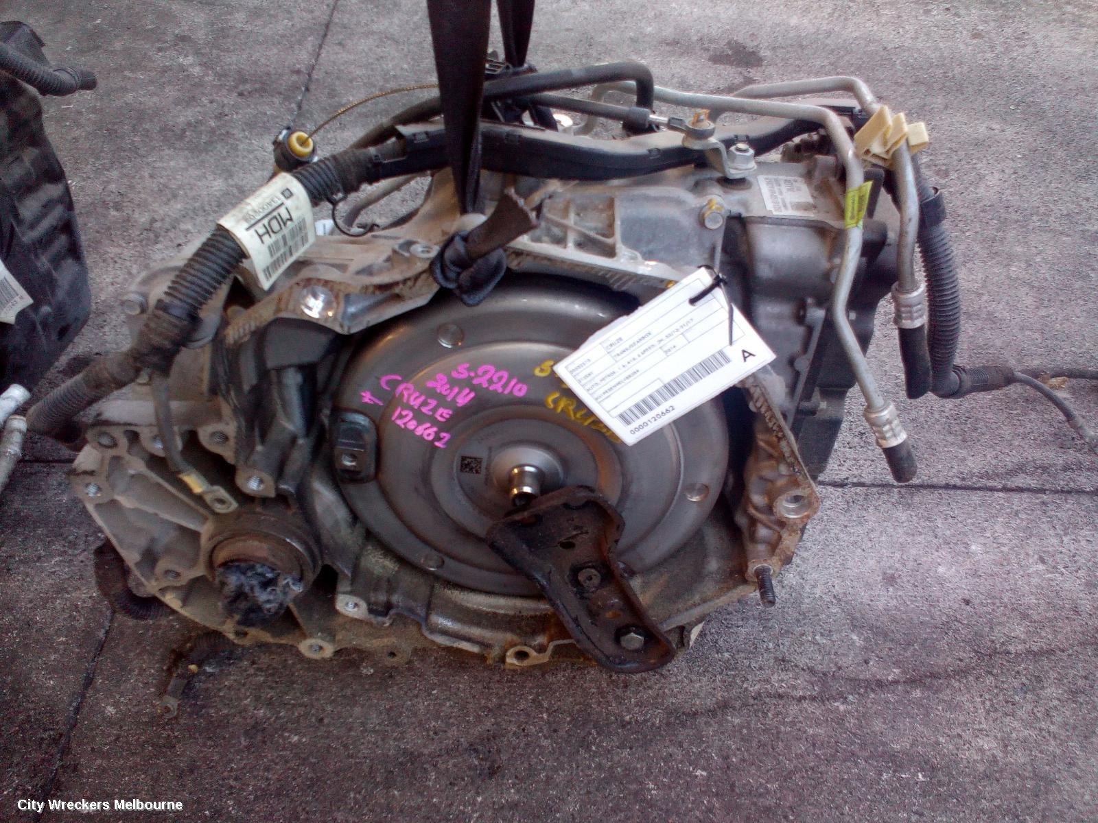 HOLDEN CRUZE TRANS/GEARBOX, AUTO, PETROL, 1.6, A16, 6 SPEED, JH, 03/2013 - 01/2017 - Image 1