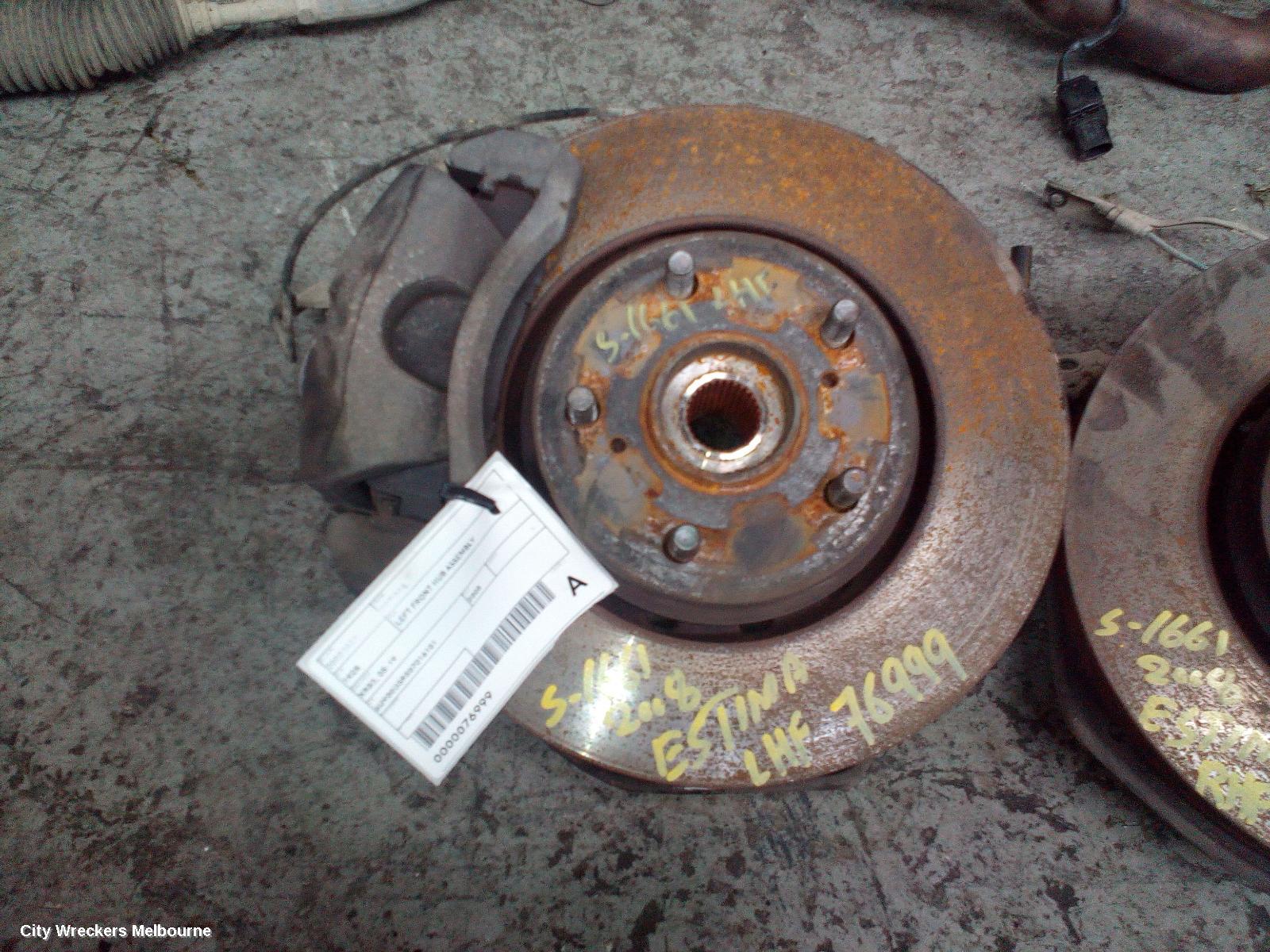 TOYOTA ESTIMA LEFT FRONT HUB ASSEMBLY, XR50, 05-19 - Image 1