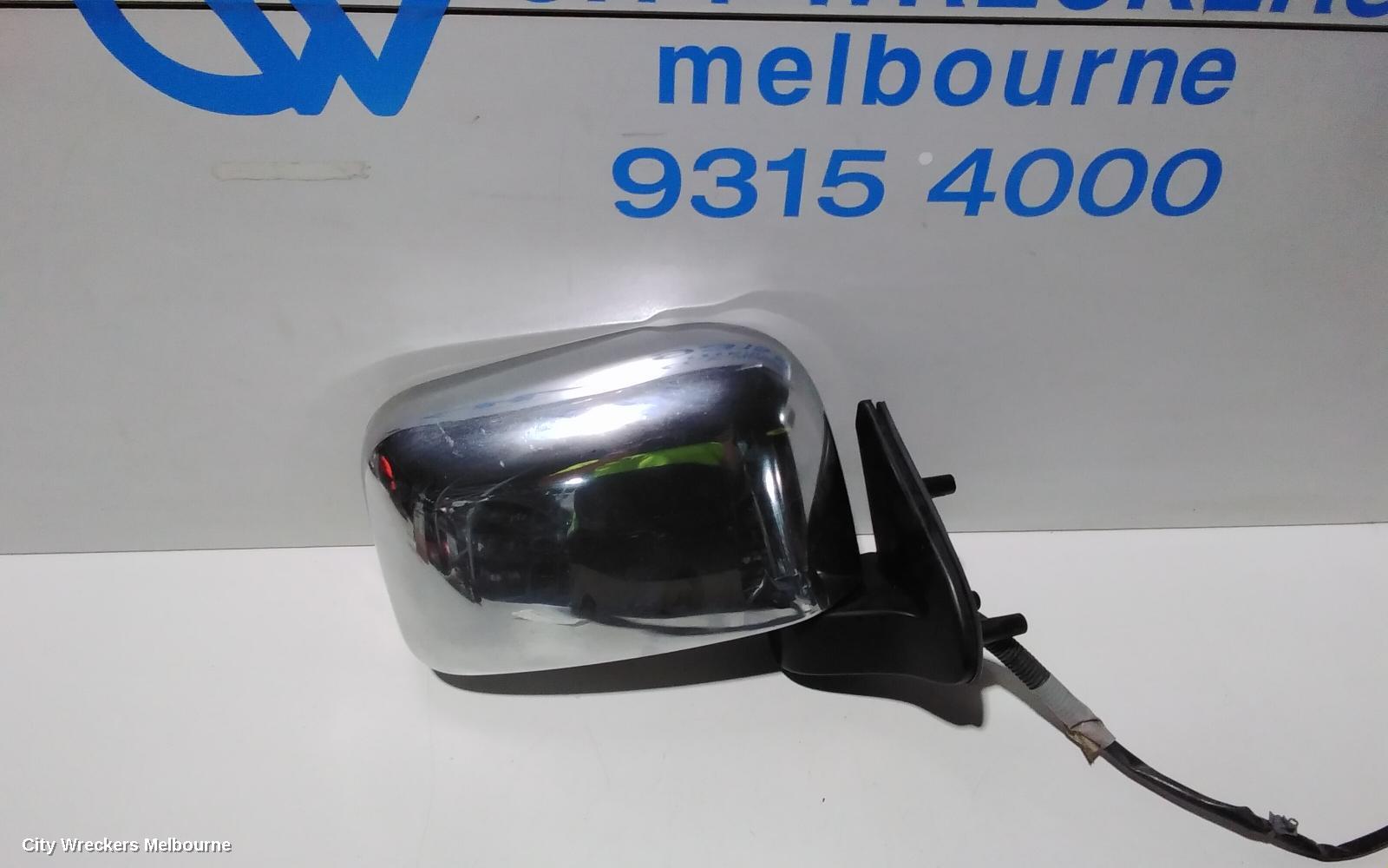 NISSAN NAVARA RIGHT DOOR MIRROR, D22, POWER, CHROME, 04/1997 - 08/2015 - Image 3