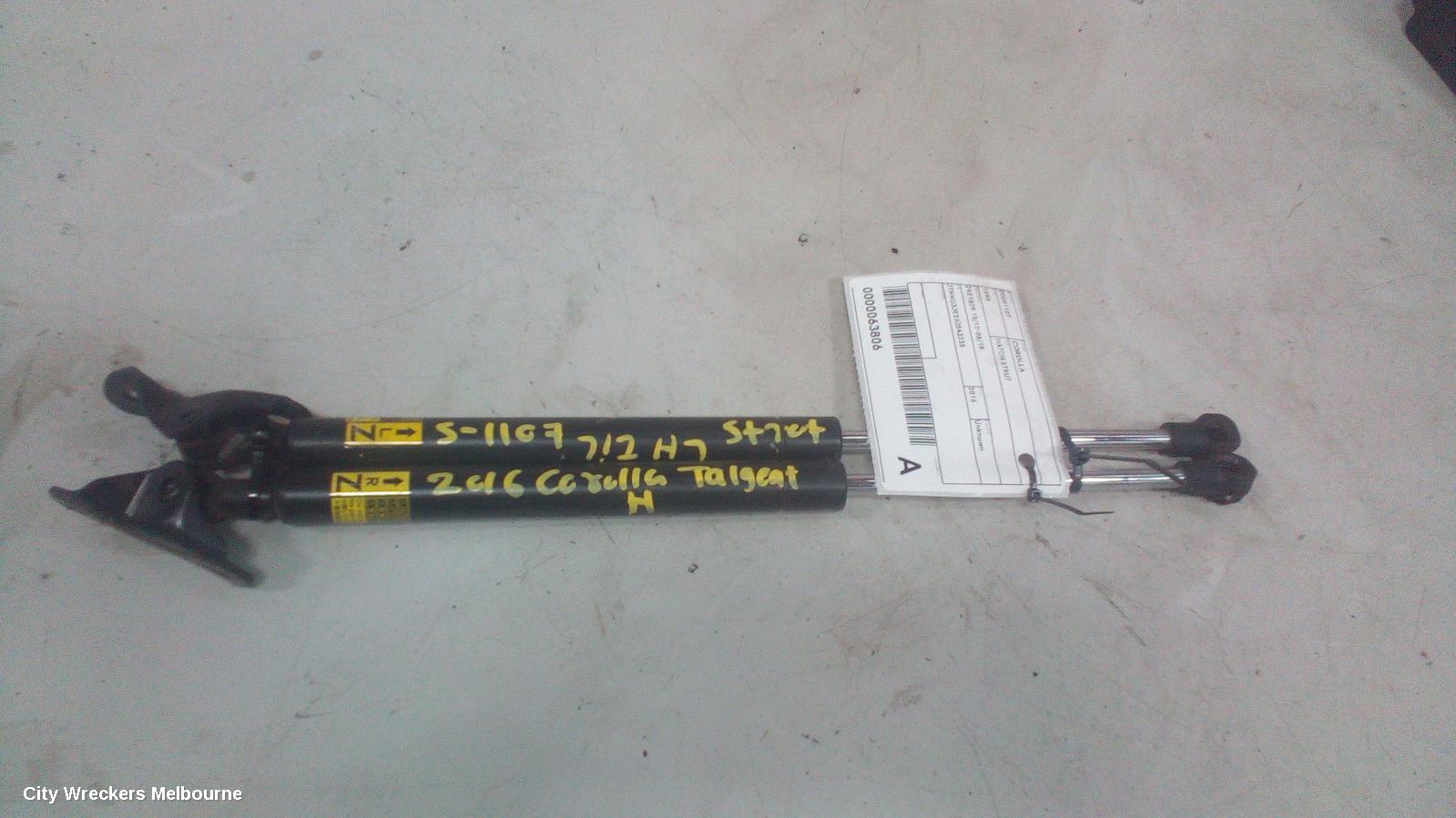 TOYOTA COROLLA HATCH STRUT, ZRE182R 10/2012 - 06/2018 - Image 1