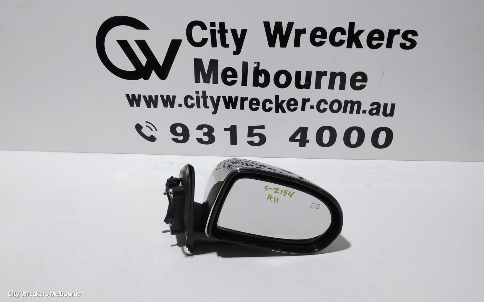JEEP COMPASS RIGHT DOOR MIRROR, MK, POWER, BLACK, 03/2007 - 03/2010 - Image 1