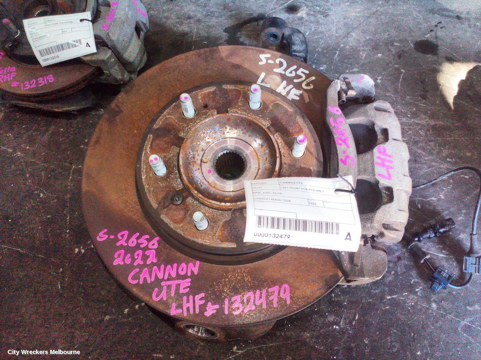 GREAT WALL CANNON UTE LEFT FRONT HUB ASSEMBLY, NPW, 4WD, 09/2020 ONWARDS - Image 1