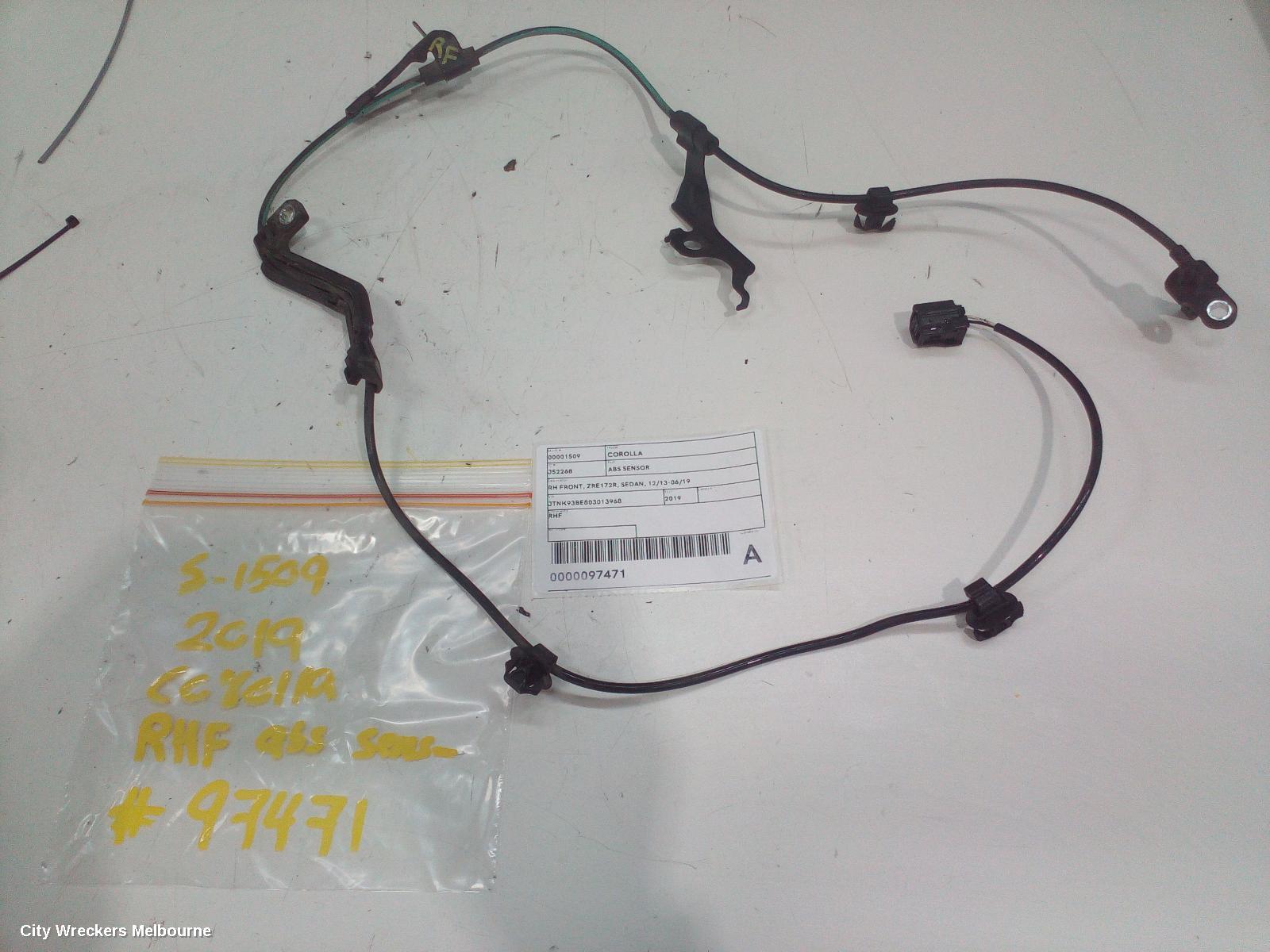 TOYOTA COROLLA ABS SENSOR, RH FRONT, ZRE172R, SEDAN, 12/2013 - 06/2019 - Image 3