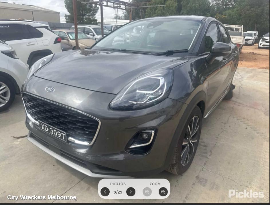 FORD PUMA LEFT DOOR MIRROR, JK, W/ POWER FOLD, HEATED, BLIND SPOT TYPE, COLOUR CODED, 03/2020 - 09/2023 - Image 3