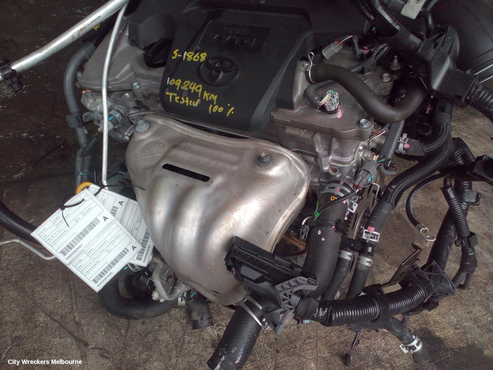 TOYOTA CAMRY OXYGEN SENSOR, XV50, 05/2015 - 10/2017 - Image 1
