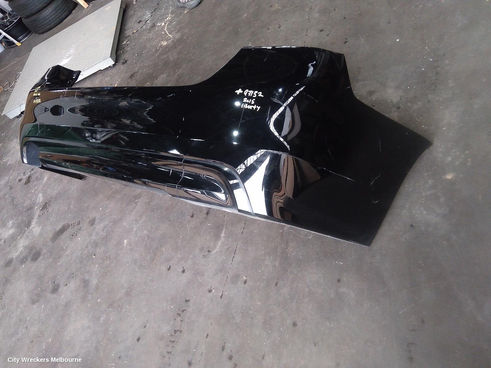 SUBARU LIBERTY REAR BUMPER, 6TH GEN, SEDAN, NON PARK ASSIST, SINGLE EXHAUST TYPE, 08/2014 - 11/2017 - Image 3
