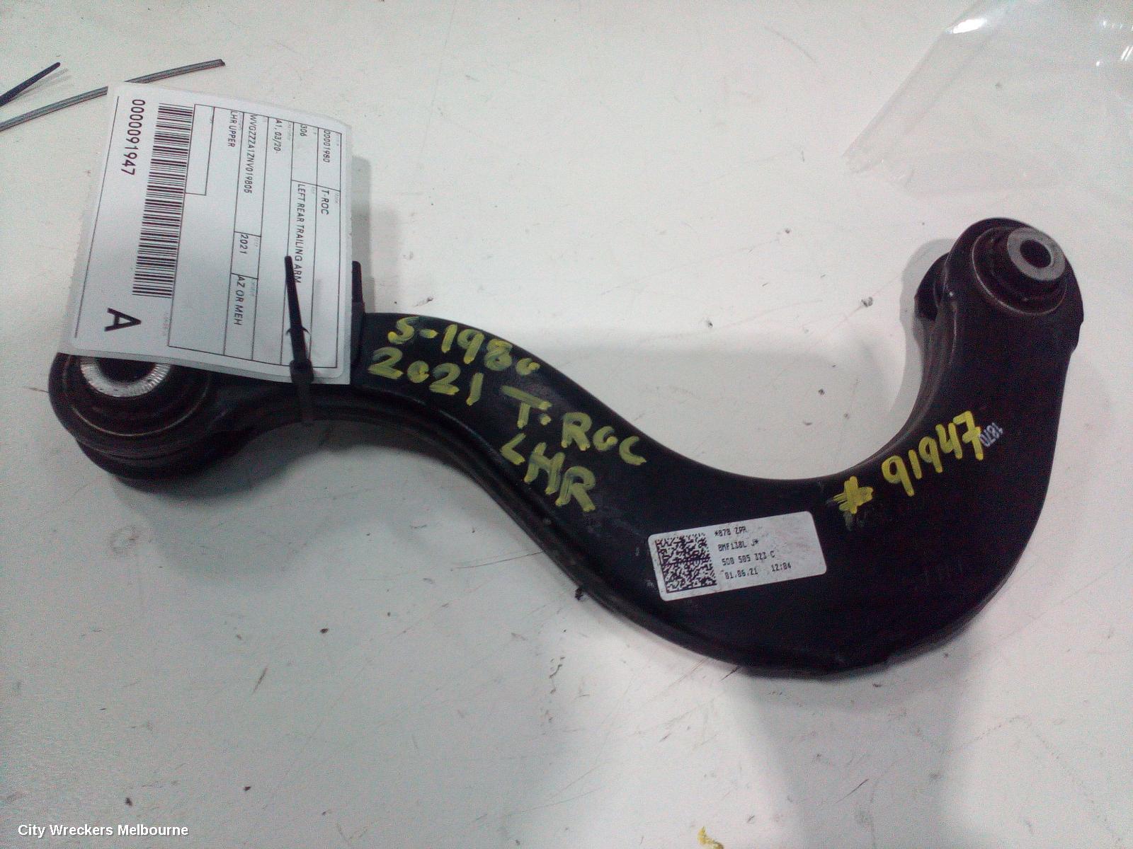 VOLKSWAGEN T-ROC LEFT REAR TRAILING ARM, A1, UPPER CONTROL ARM, 03/2020 ONWARDS - Image 1