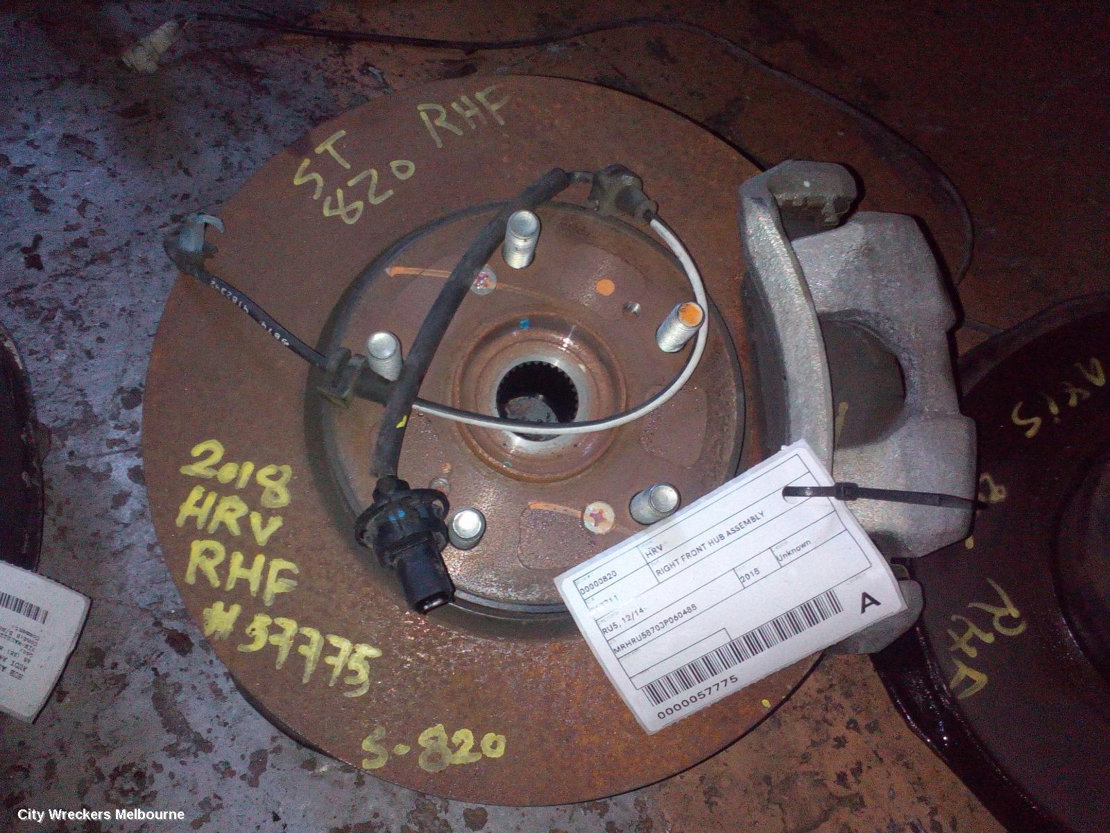 HONDA HRV RIGHT FRONT HUB ASSEMBLY, RU, 12/2014 - 10/2021 - Image 2