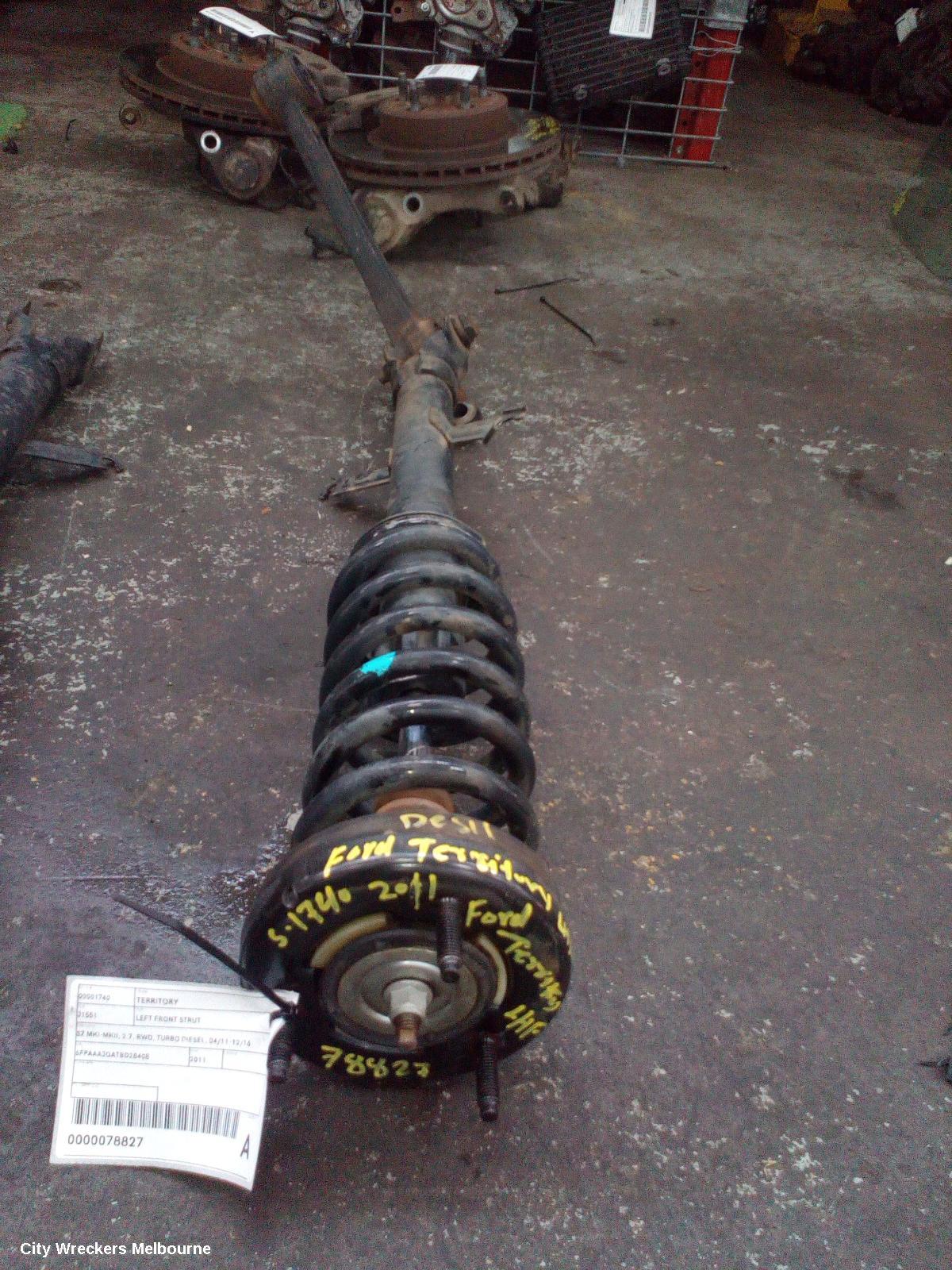 FORD TERRITORY LEFT FRONT STRUT, SZ MKI-MKII, 2.7, RWD, TURBO DIESEL, 04/2011 - 12/2016 - Image 1