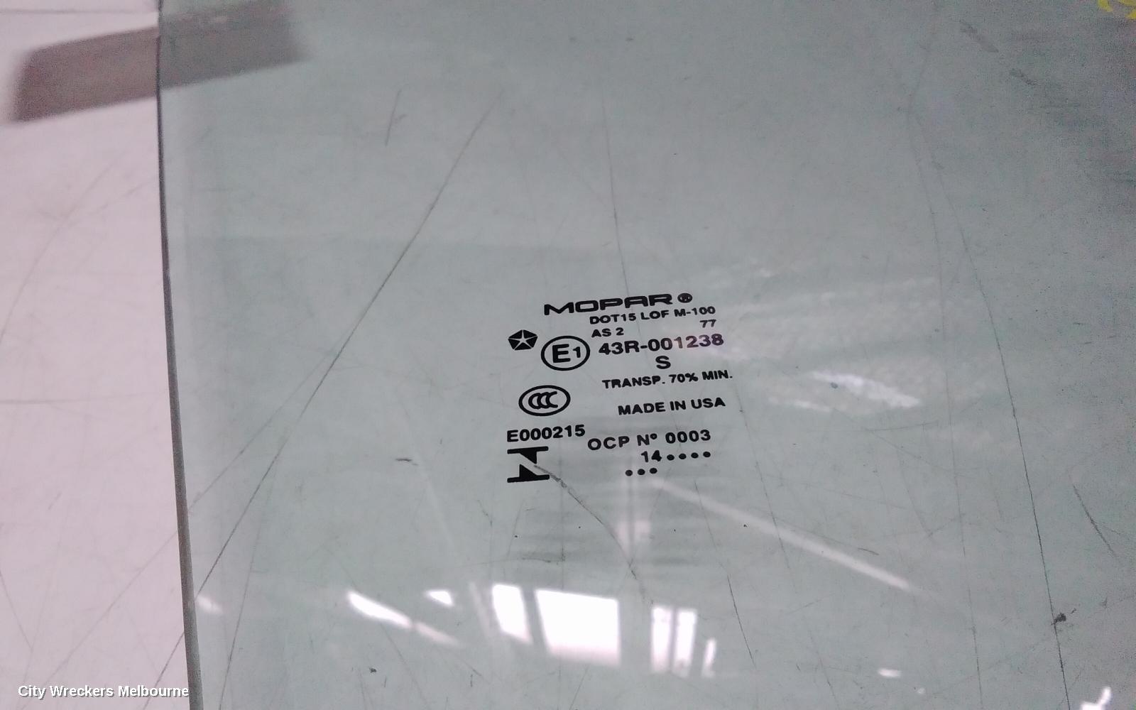 JEEP CHEROKEE RIGHT FRONT DOOR WINDOW, KL, CLEAR, SINGLE GLAZE TYPE, 02/2014 ONWARDS - Image 3