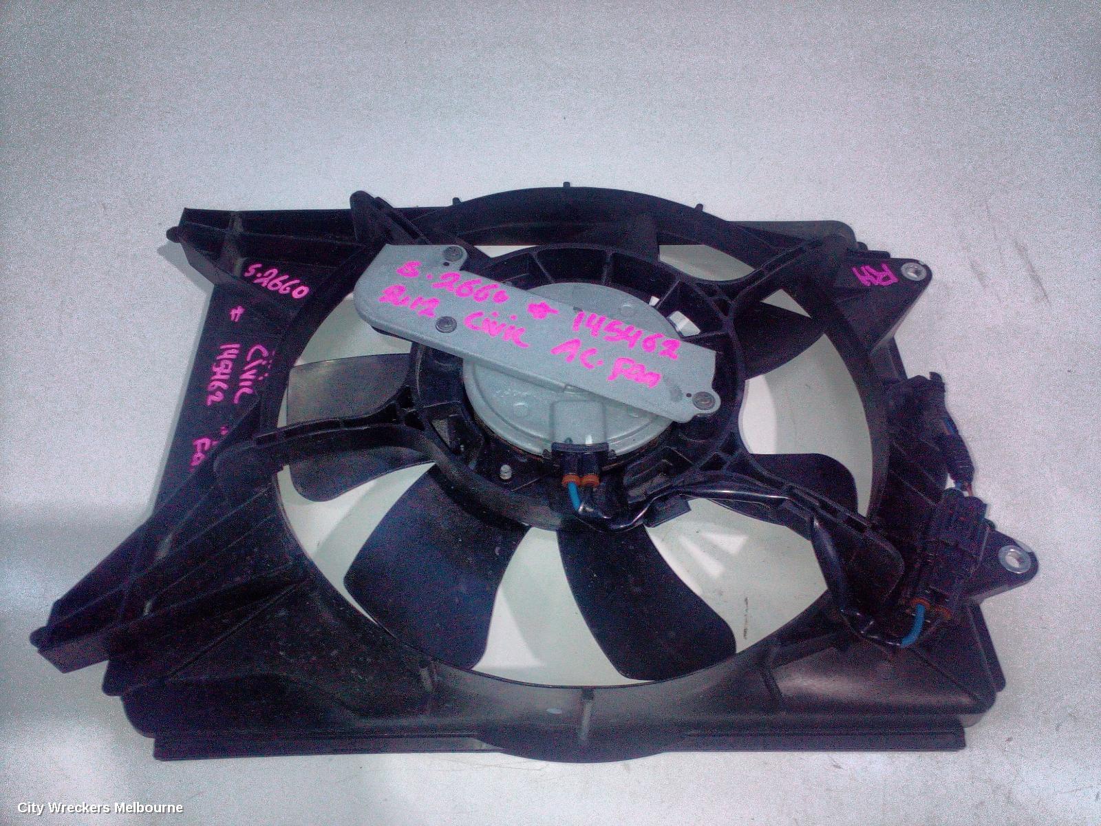 HONDA CIVIC FAN, A/C FAN, HATCH (VIN SHHFK), 1.8, PETROL, 9TH GEN, 06/2012 - 04/2016 - Image 2