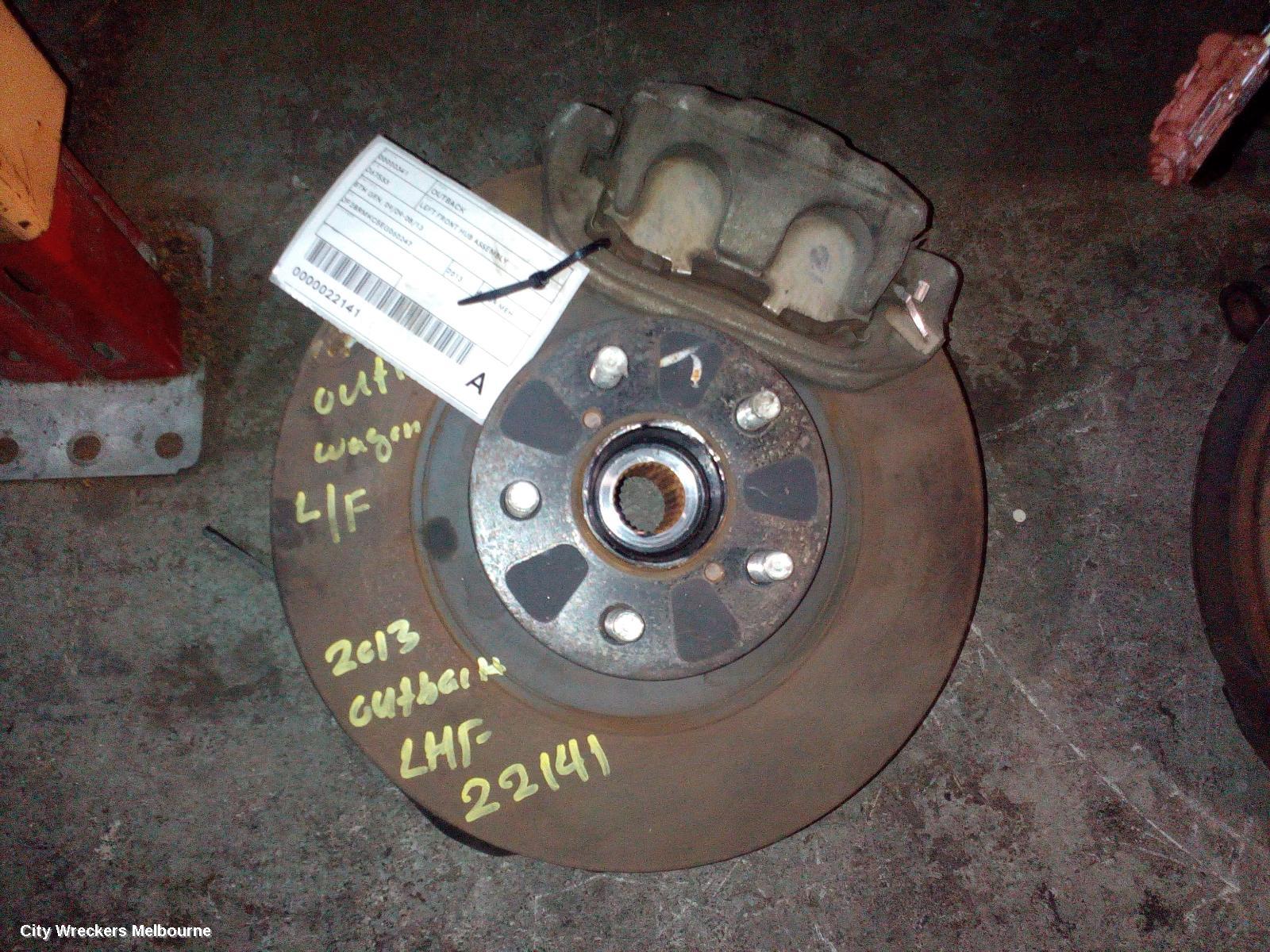 SUBARU OUTBACK LEFT FRONT HUB ASSEMBLY, 5TH GEN, 09/2013 - 11/2014 - Image 1