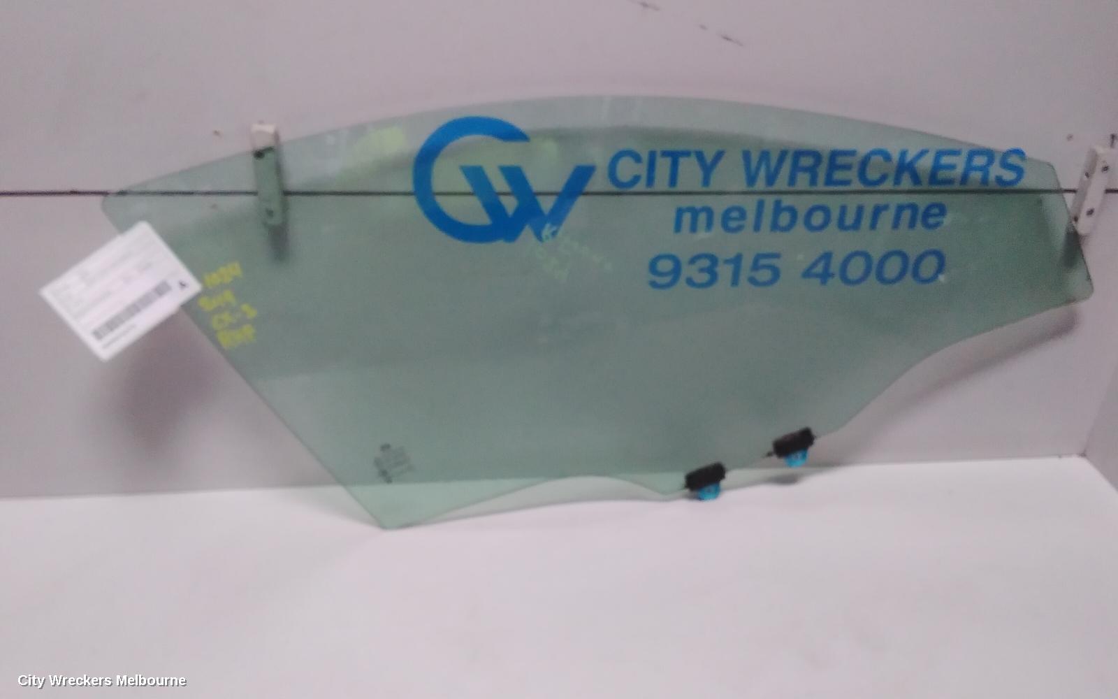 MAZDA CX3 RIGHT FRONT DOOR WINDOW, DK, 03/2015 ONWARDS - Image 1