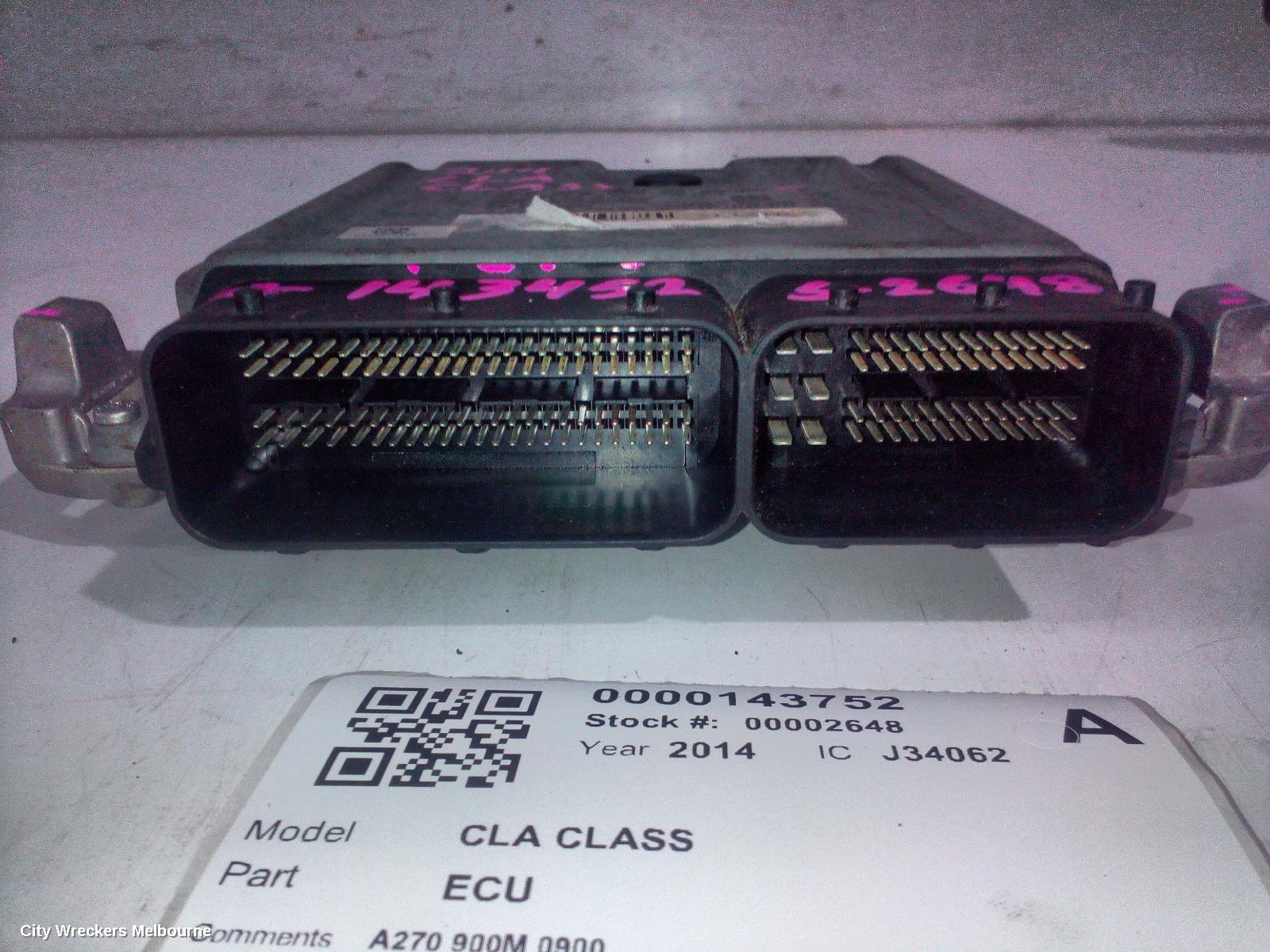 MERCEDES CLA CLASS ECU, ENGINE ECU, 1.6, PETROL, ECU ONLY, C117/X117, 09/2013 - 01/2019 - Image 3