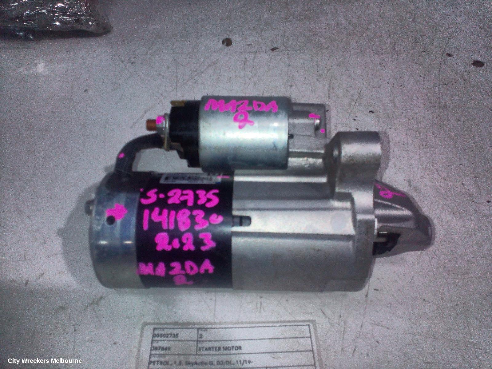MAZDA 2 STARTER, PETROL, 1.5, SKYACTIV-G, DJ/DL, 11/2019 ONWARDS - Image 2